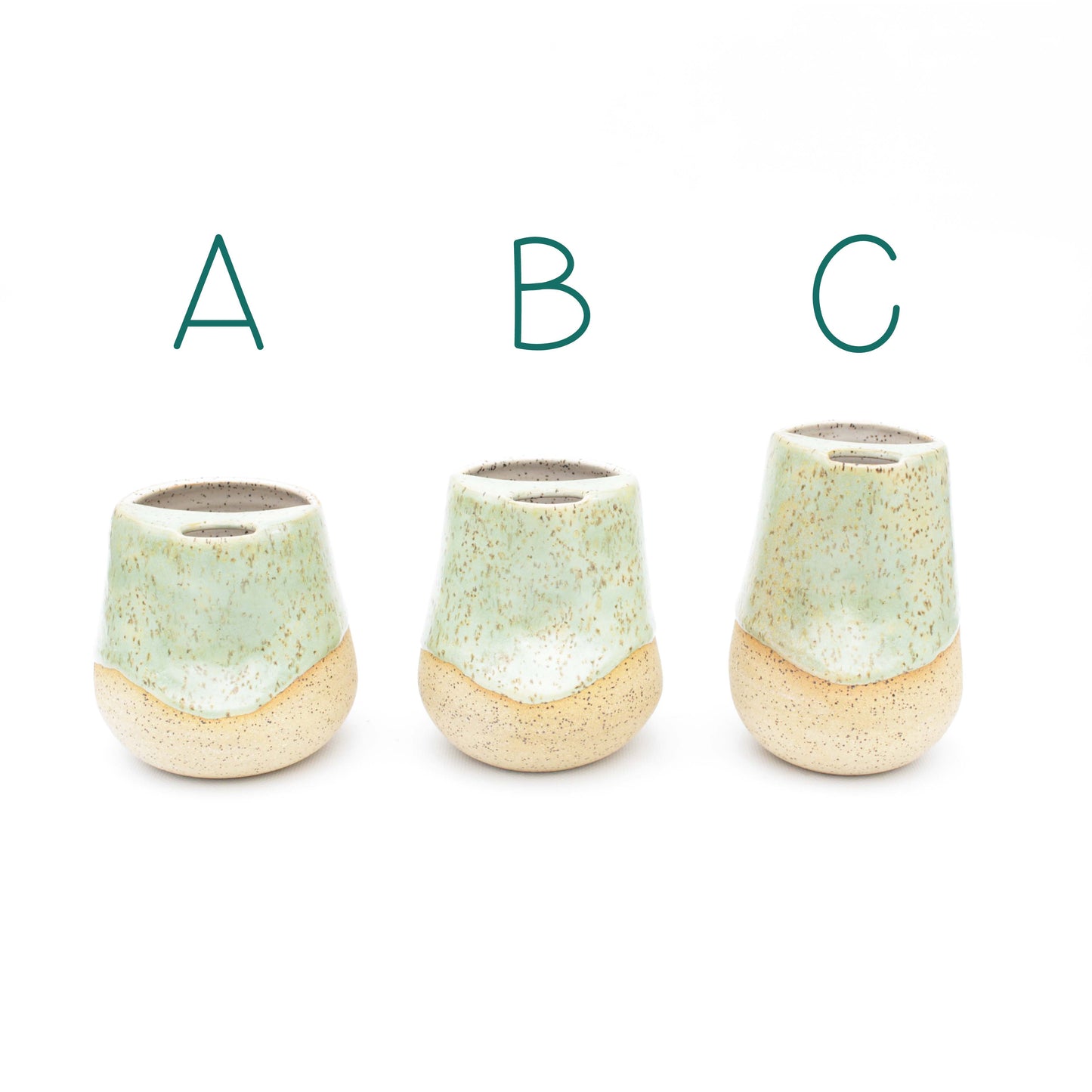 Seafoam Green Cozy Speckled Stoneware Sip-Top Thumb Tumbler