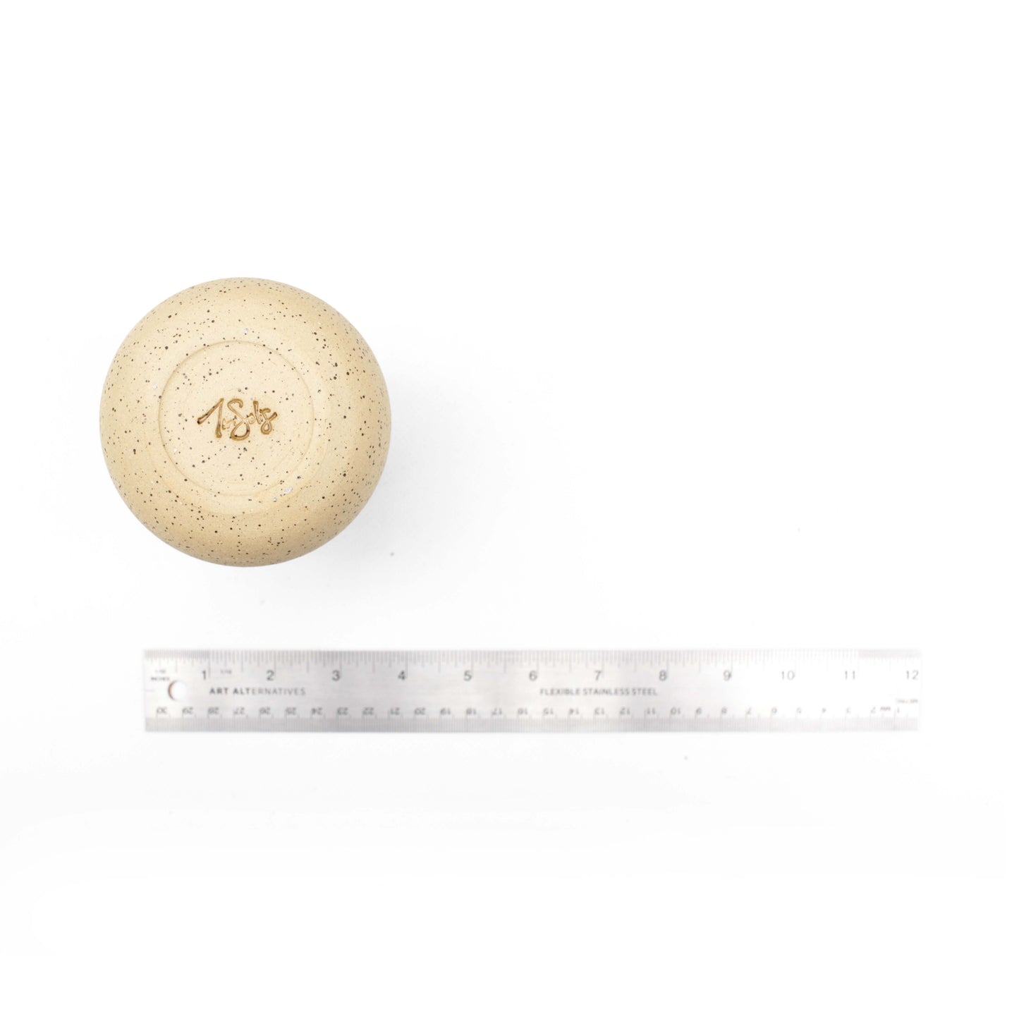 Toasted Cream Cozy Speckled Stoneware Sip-Top Thumb Tumbler