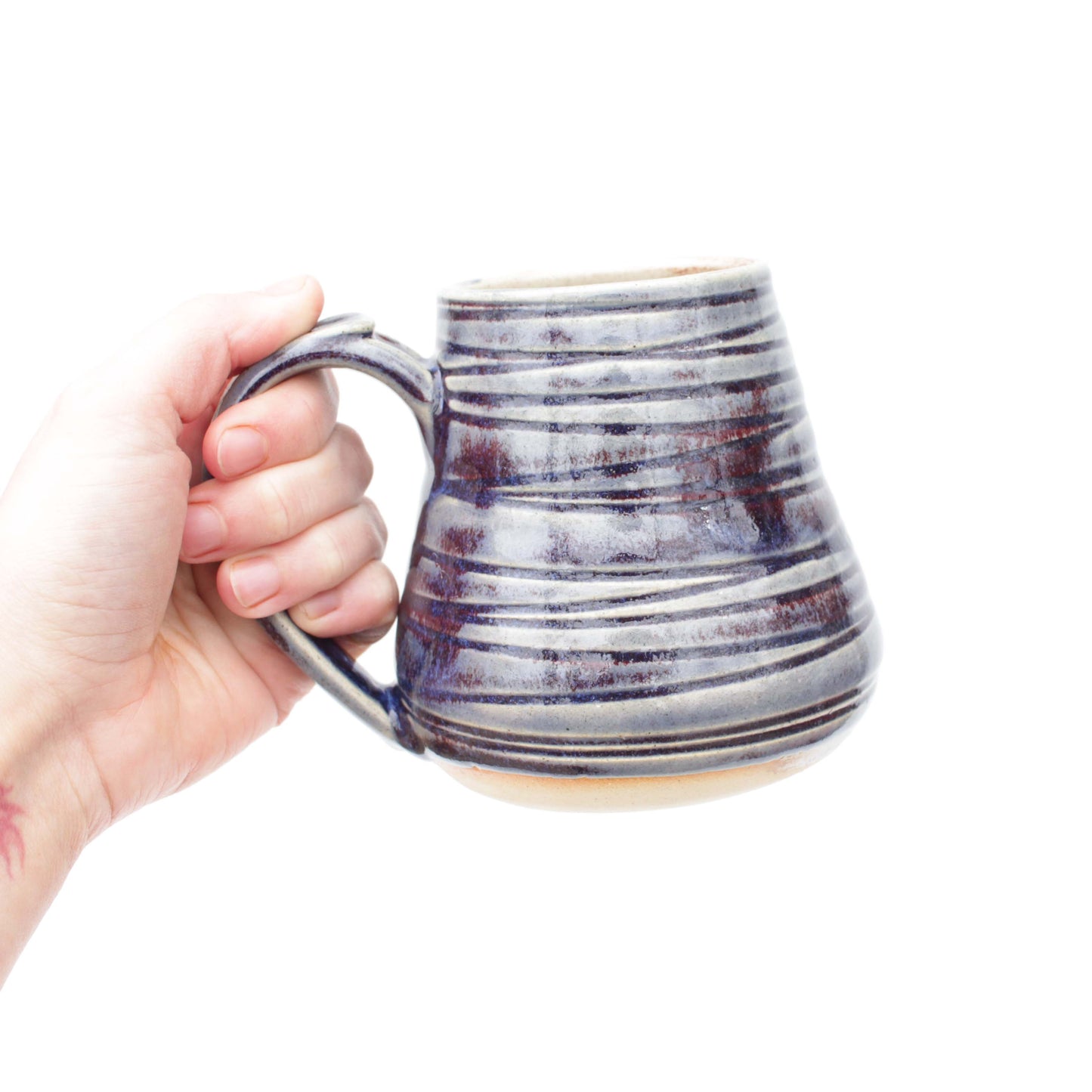 Fire & Ice Textured Stoneware Mug