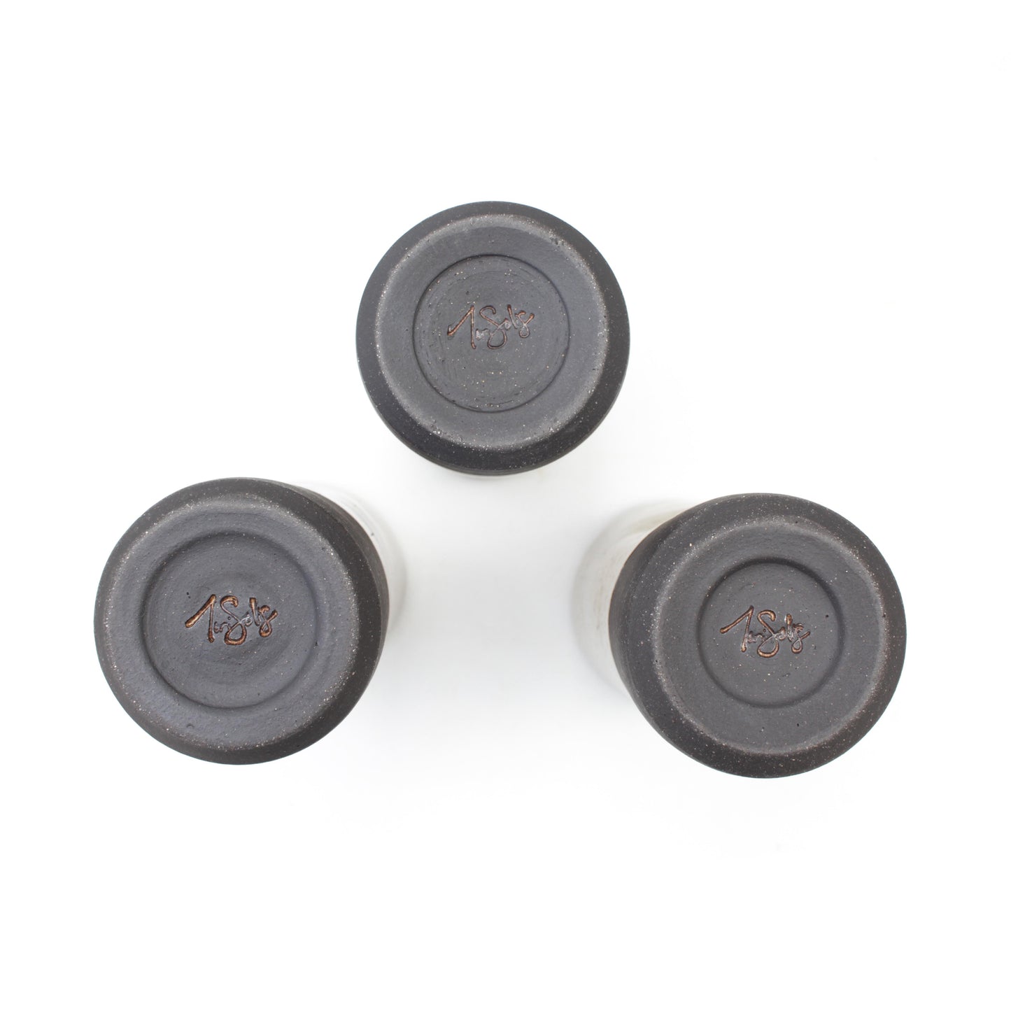Oatmeal Black Stoneware Travel Mug