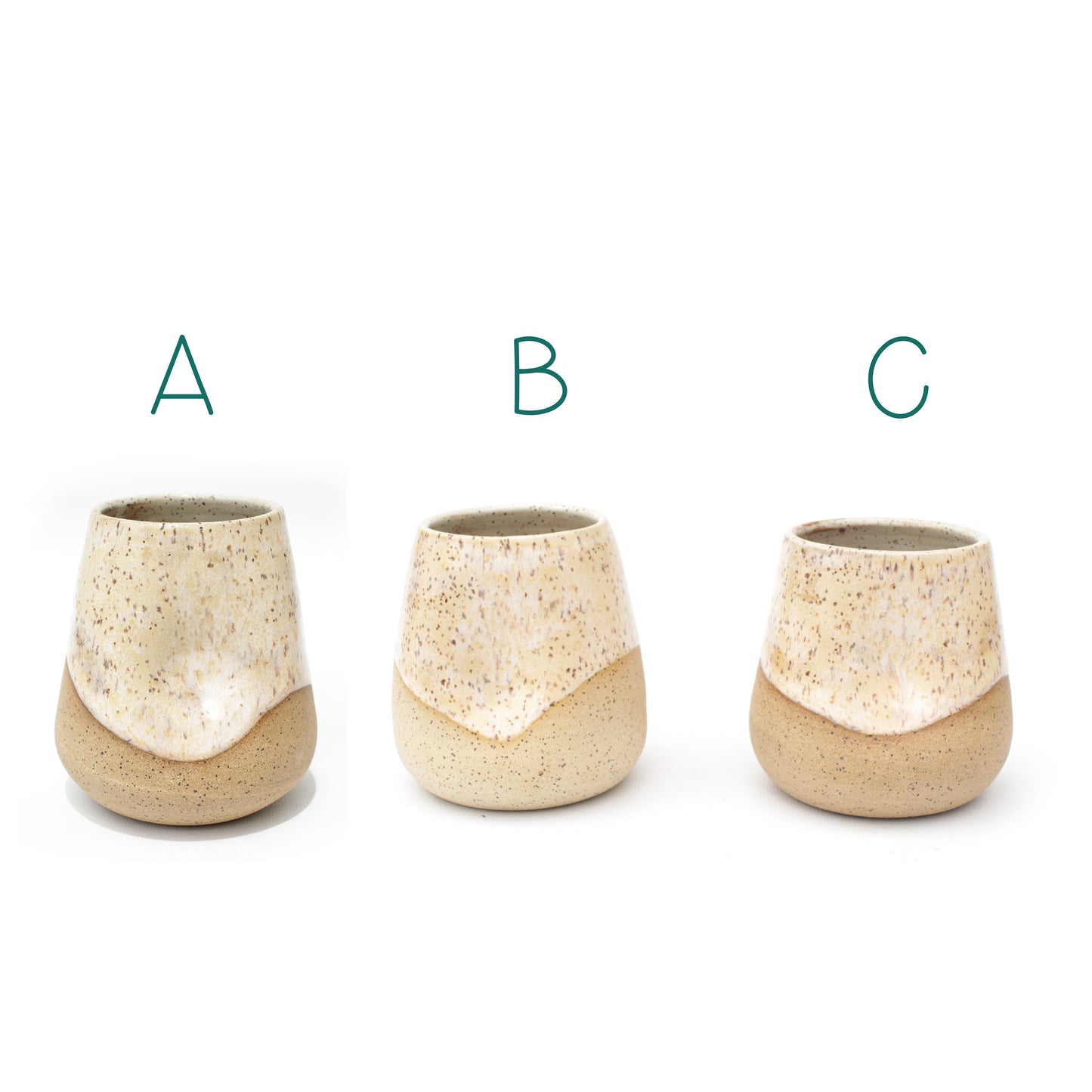 Toasted Cream Speckled Stoneware Thumb Tumbler