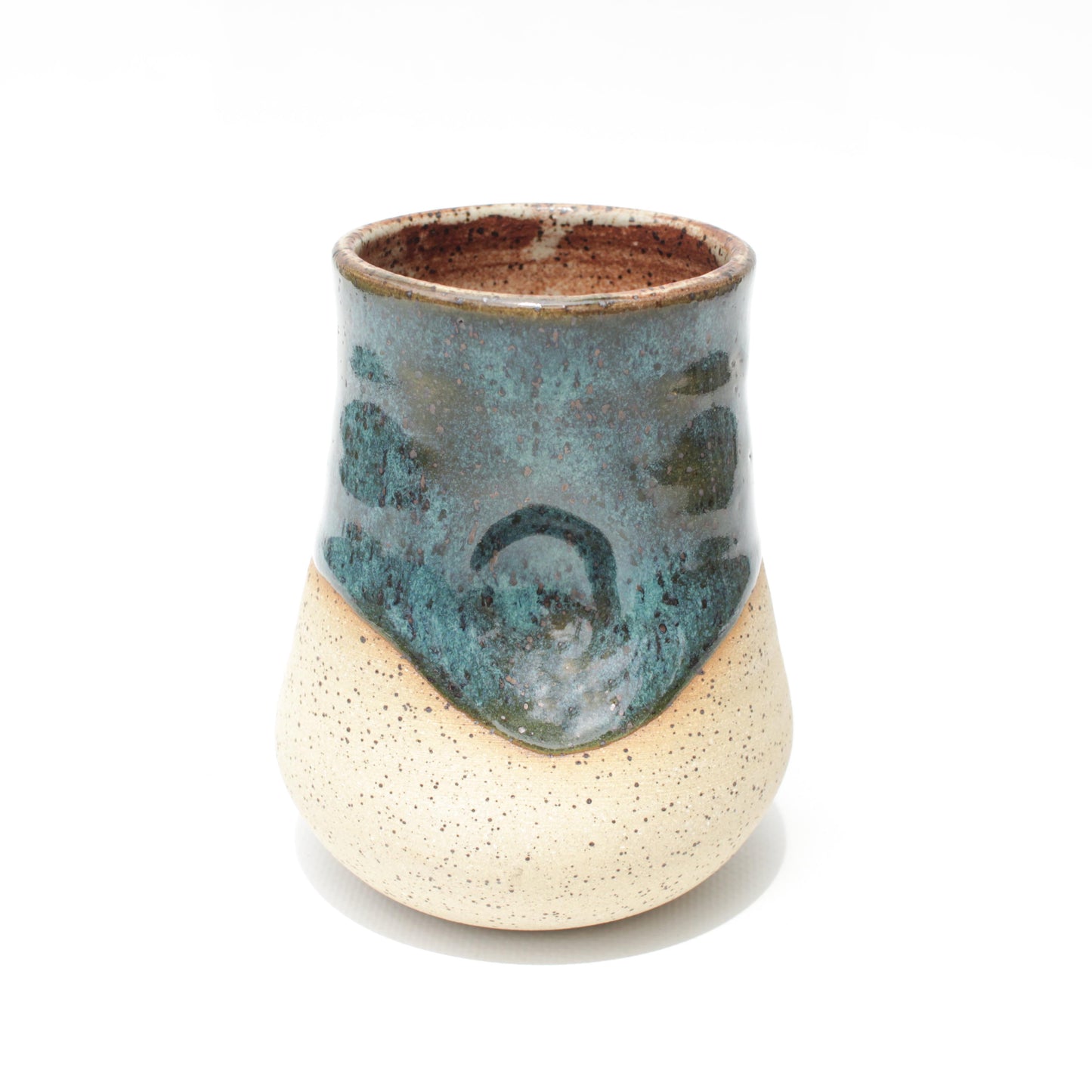 Emerald Ocean Speckled Stoneware Thumb Tumbler