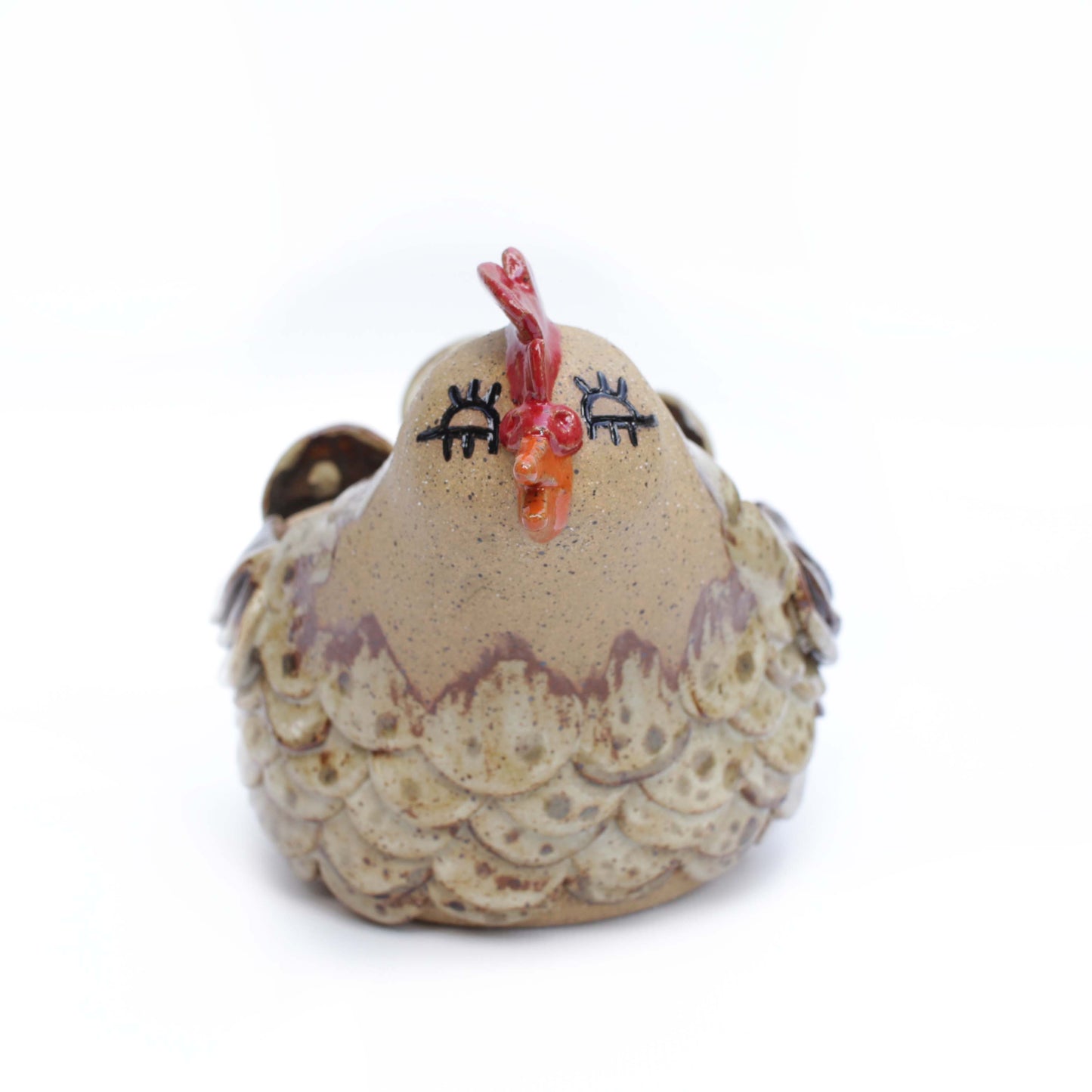 Chicken Speckled Stoneware Planter