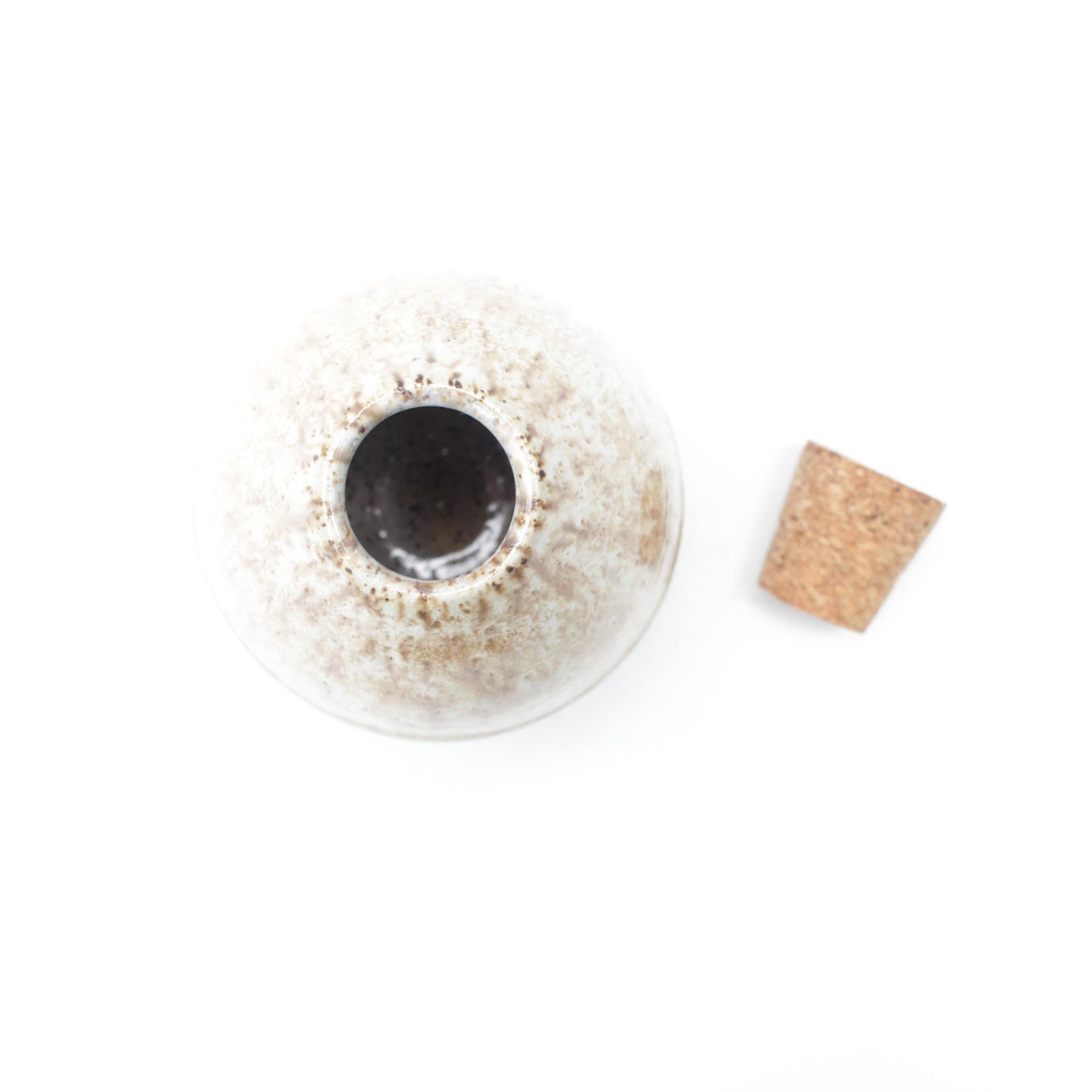 Ceramic Jar with Cork Stopper