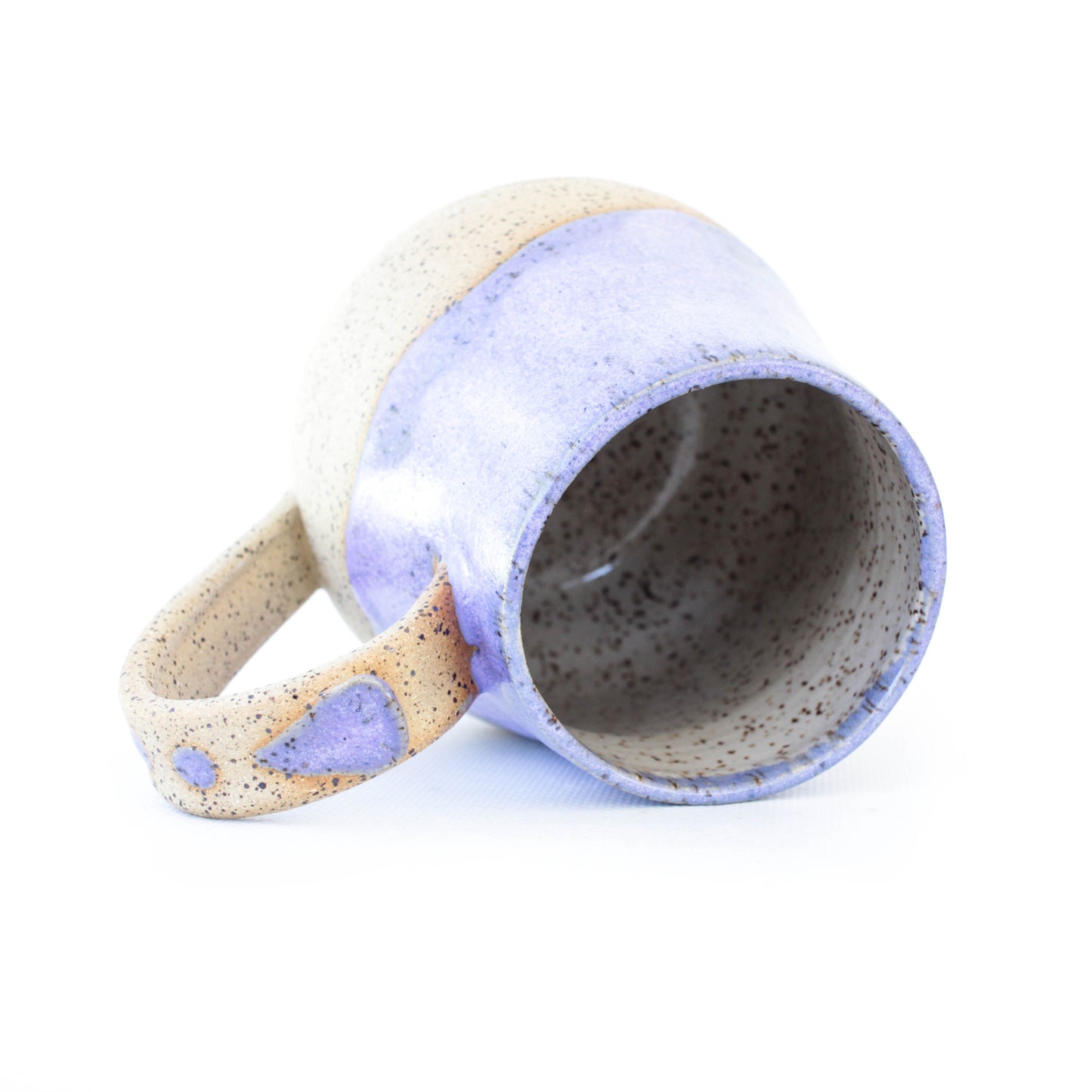 Purple Speckled Stoneware Mug