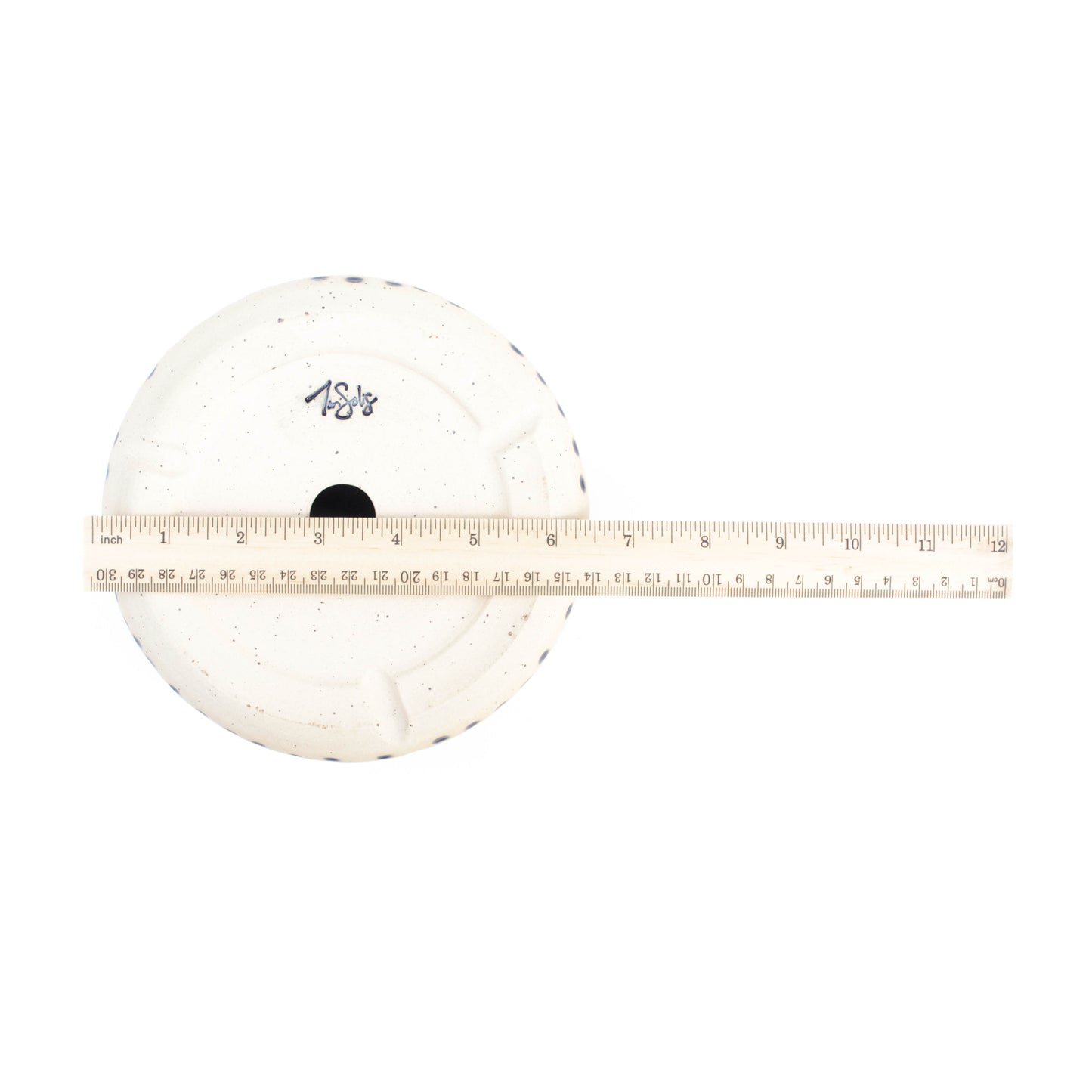 6.25" Cool Tones Speckled Stoneware Planter Pot