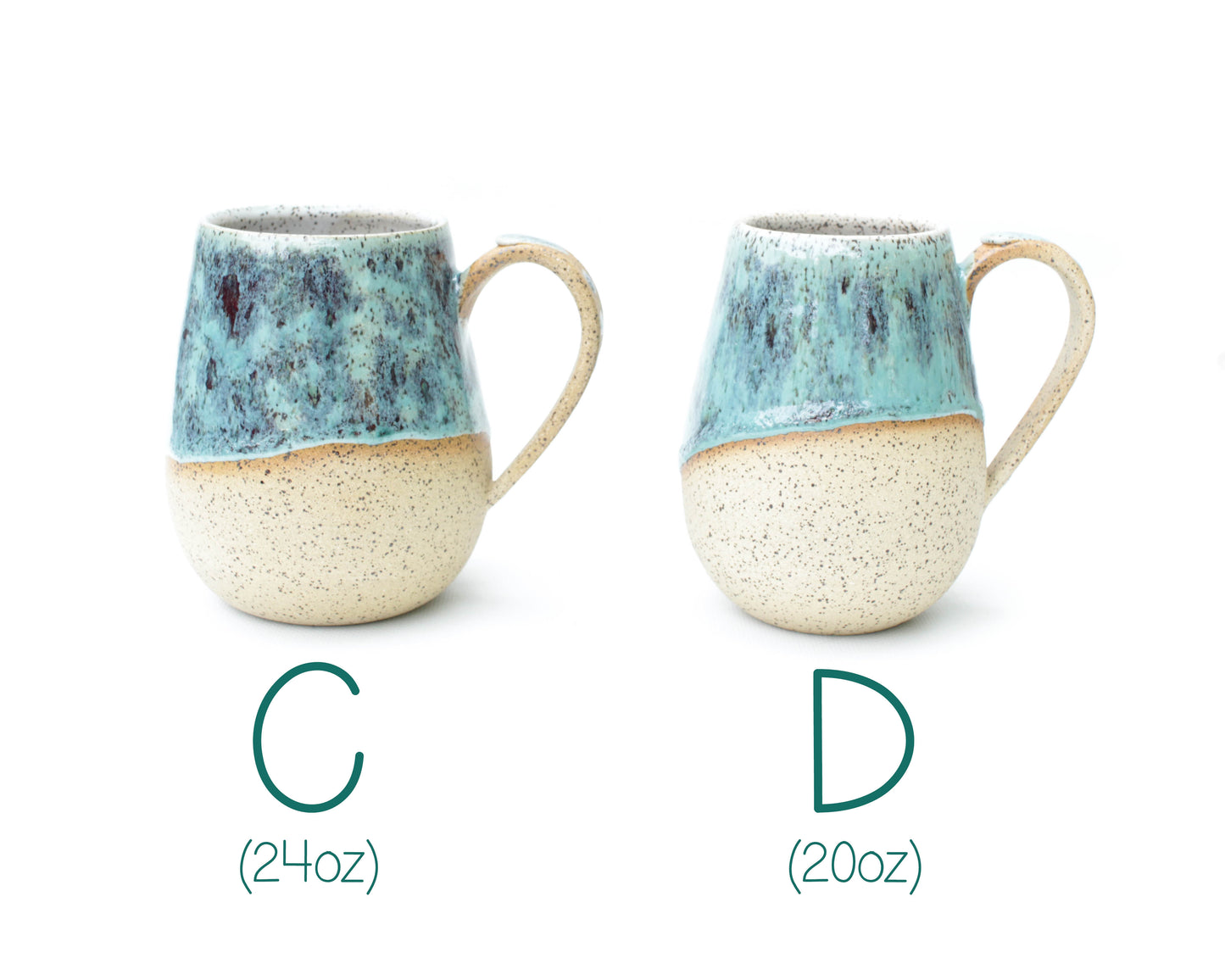 Blue Raspberry Speckled Stoneware Mug