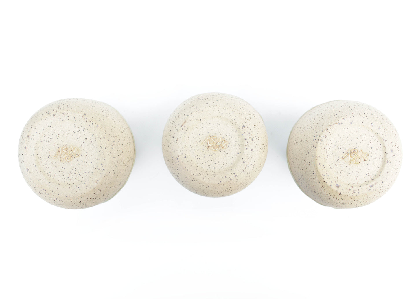 Seafoam Green Speckled Stoneware Thumb Tumbler