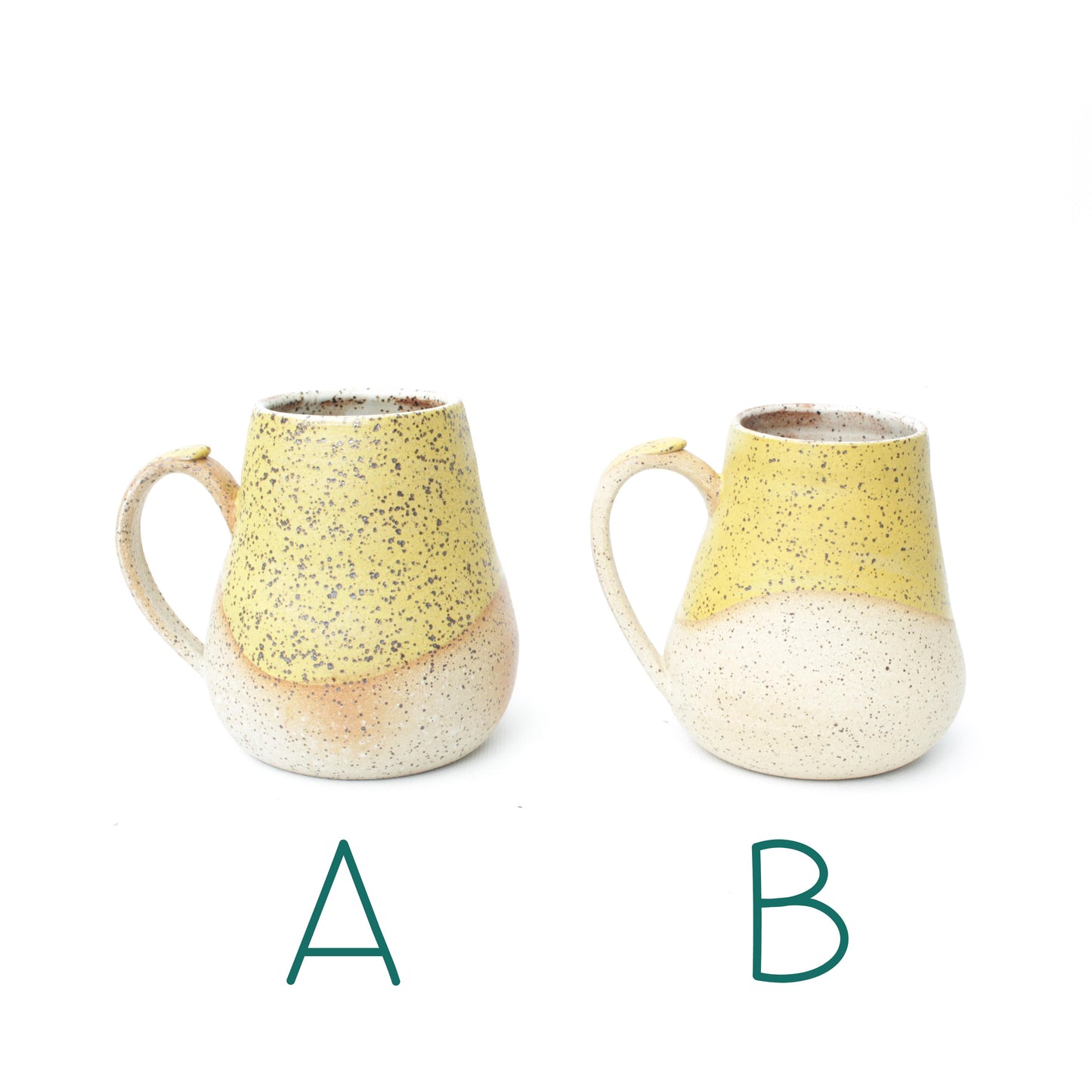 Sunflower Yellow Speckled Stoneware Mug