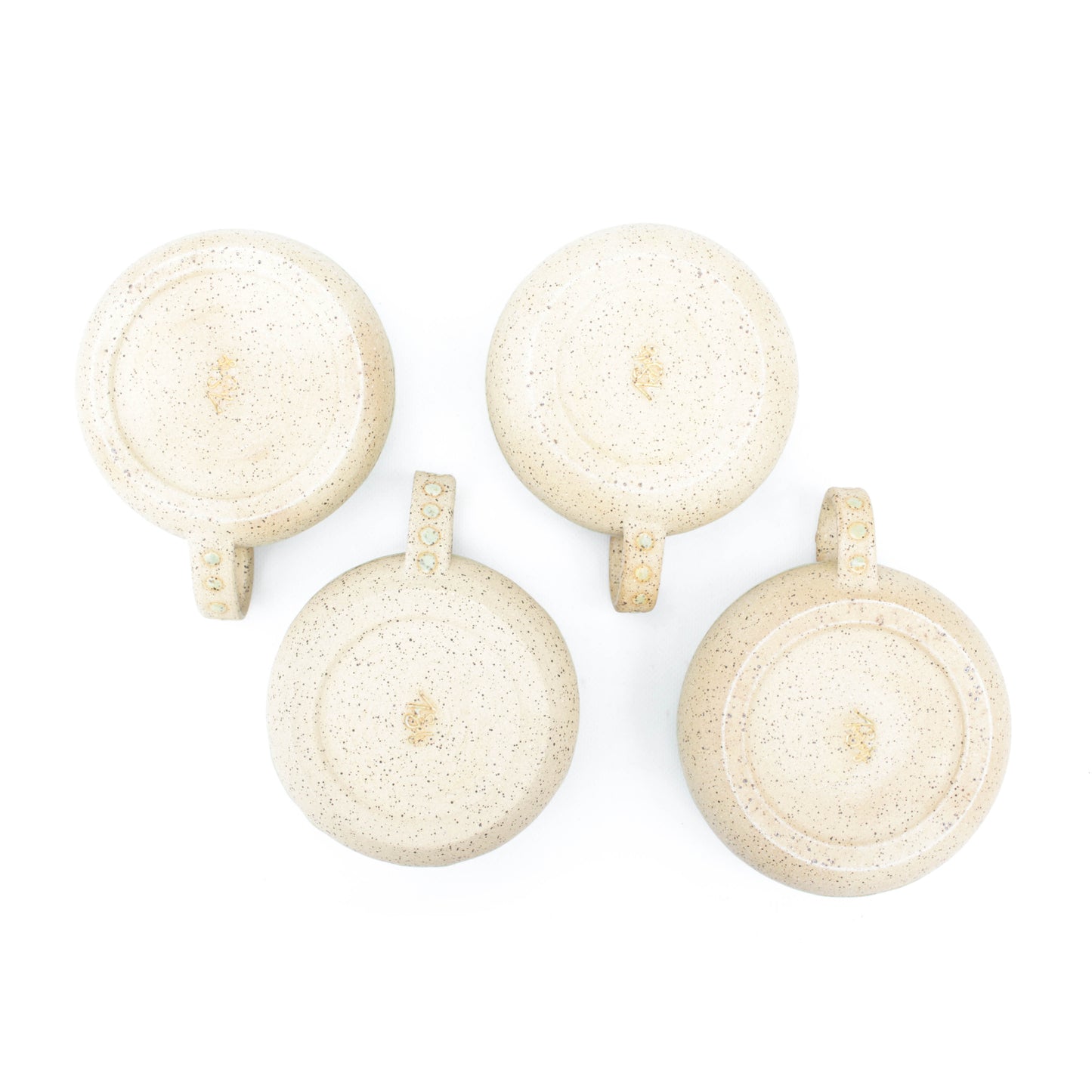 Seafoam Green Speckled Stoneware Latte Mug