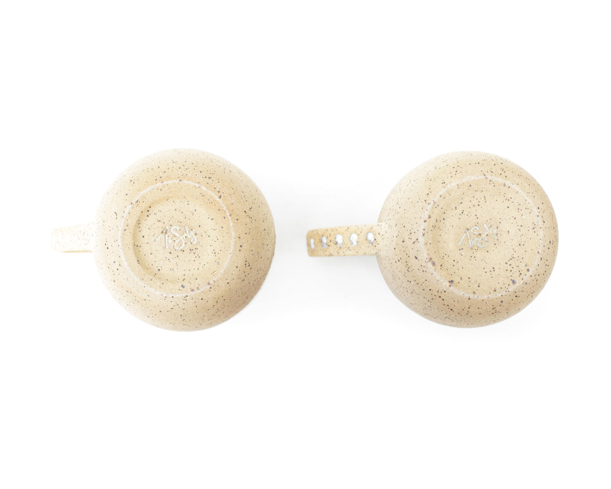 Opal White Speckled Stoneware Mug