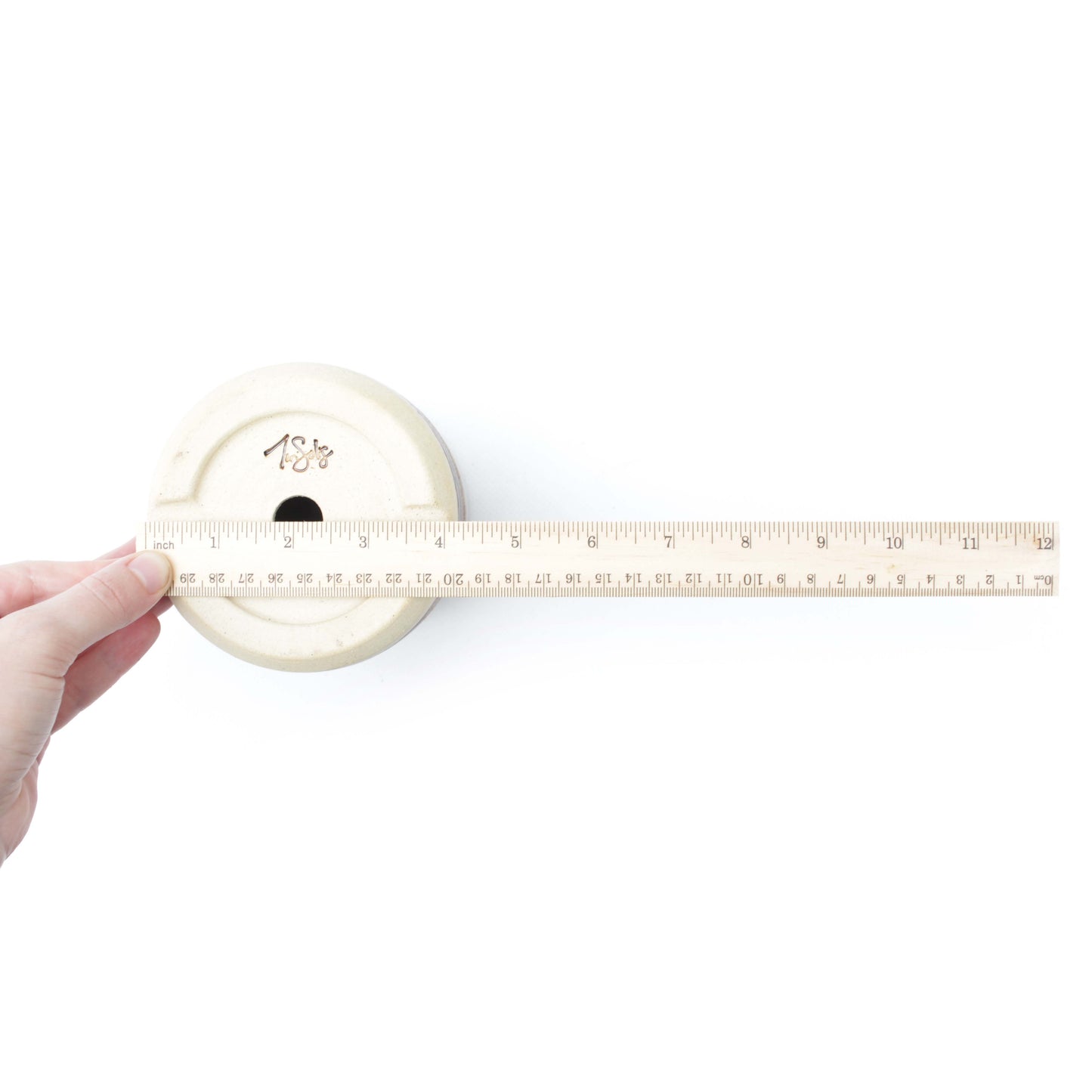 4" Brown Stoneware Planter Pot