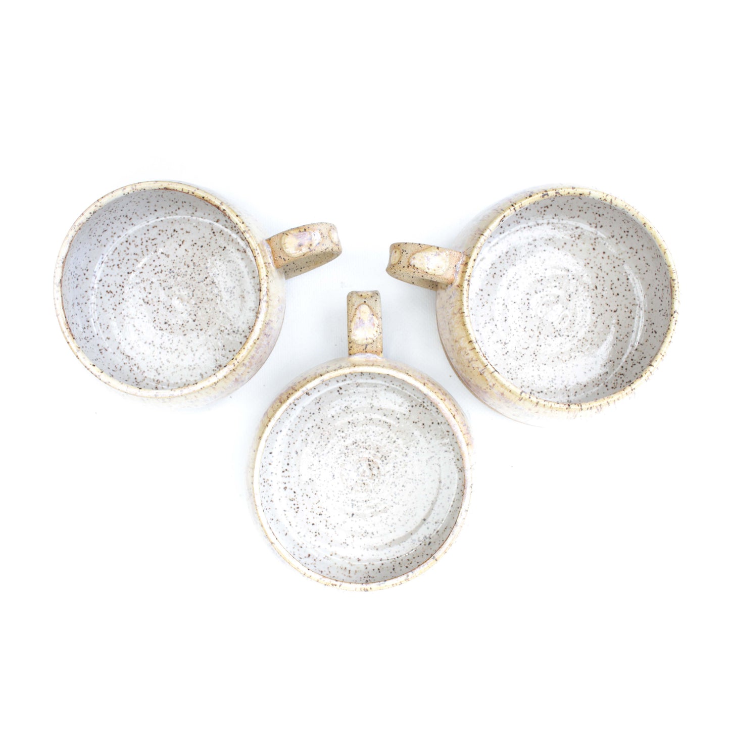Toasted Cream Speckled Stoneware Latte Mug