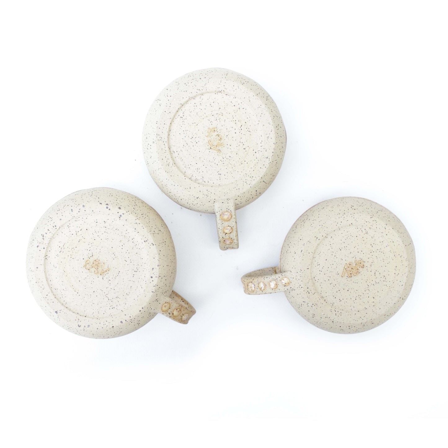 Toasted Cream Speckled Stoneware Latte Mug