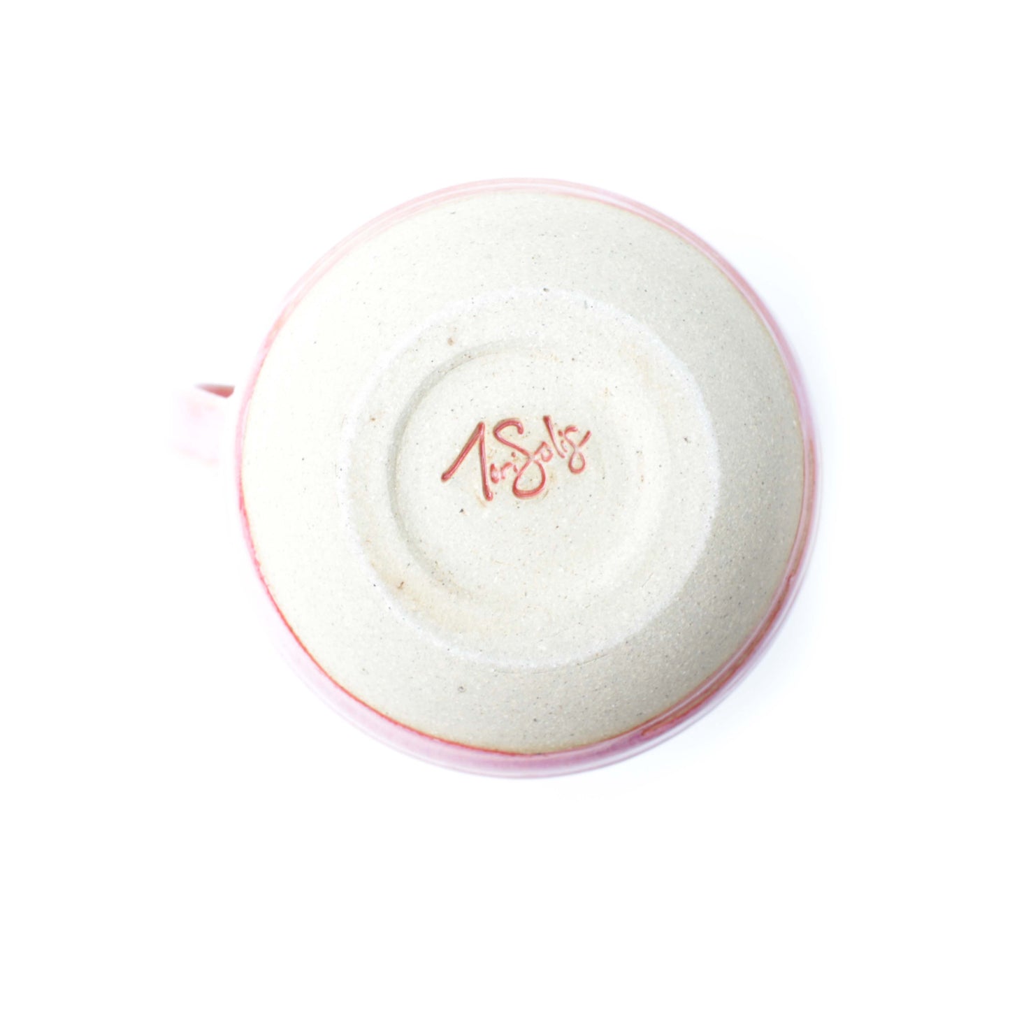 Coral Pink Stoneware Mug