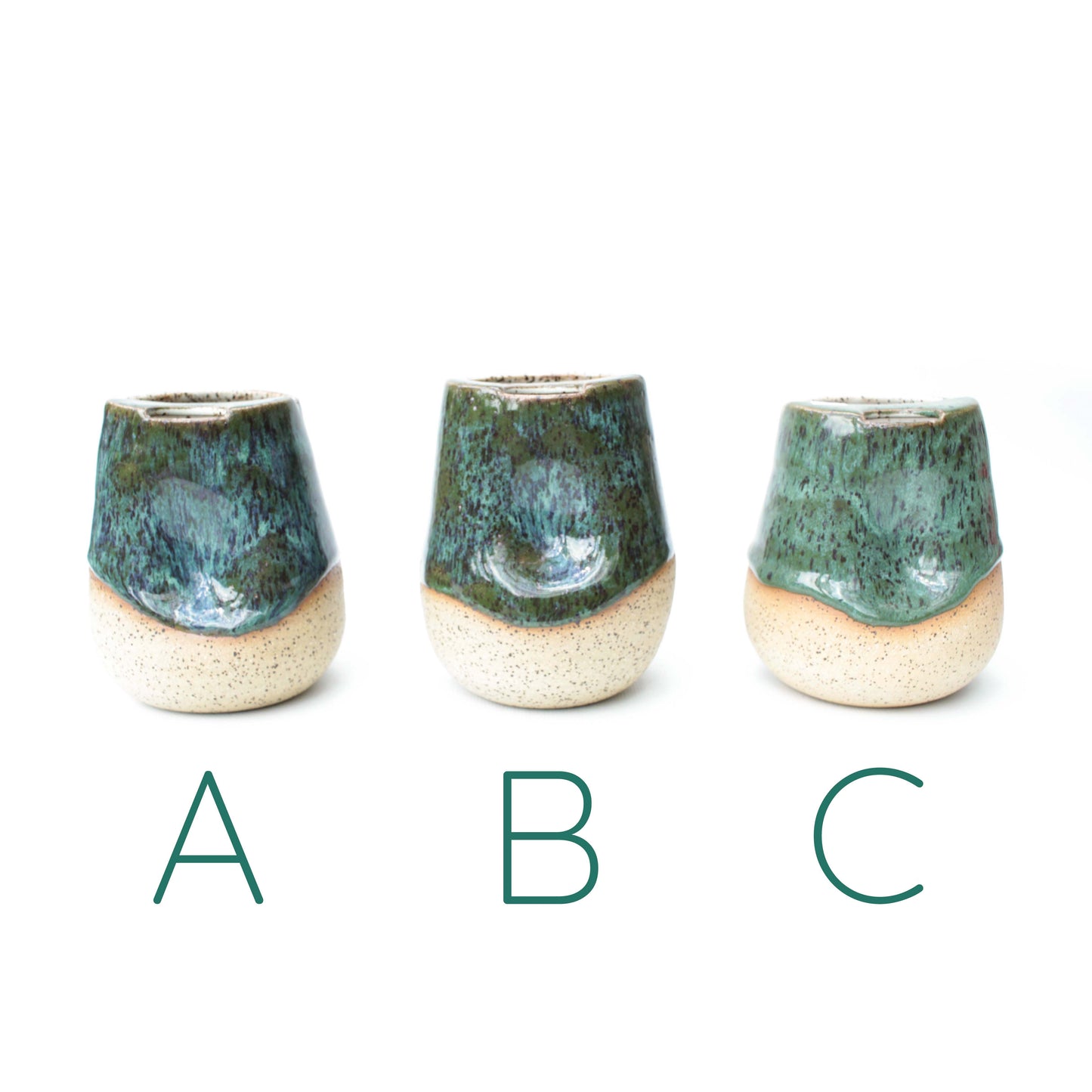 Forest Green Cozy Speckled Stoneware Sip-Top Thumb Tumbler