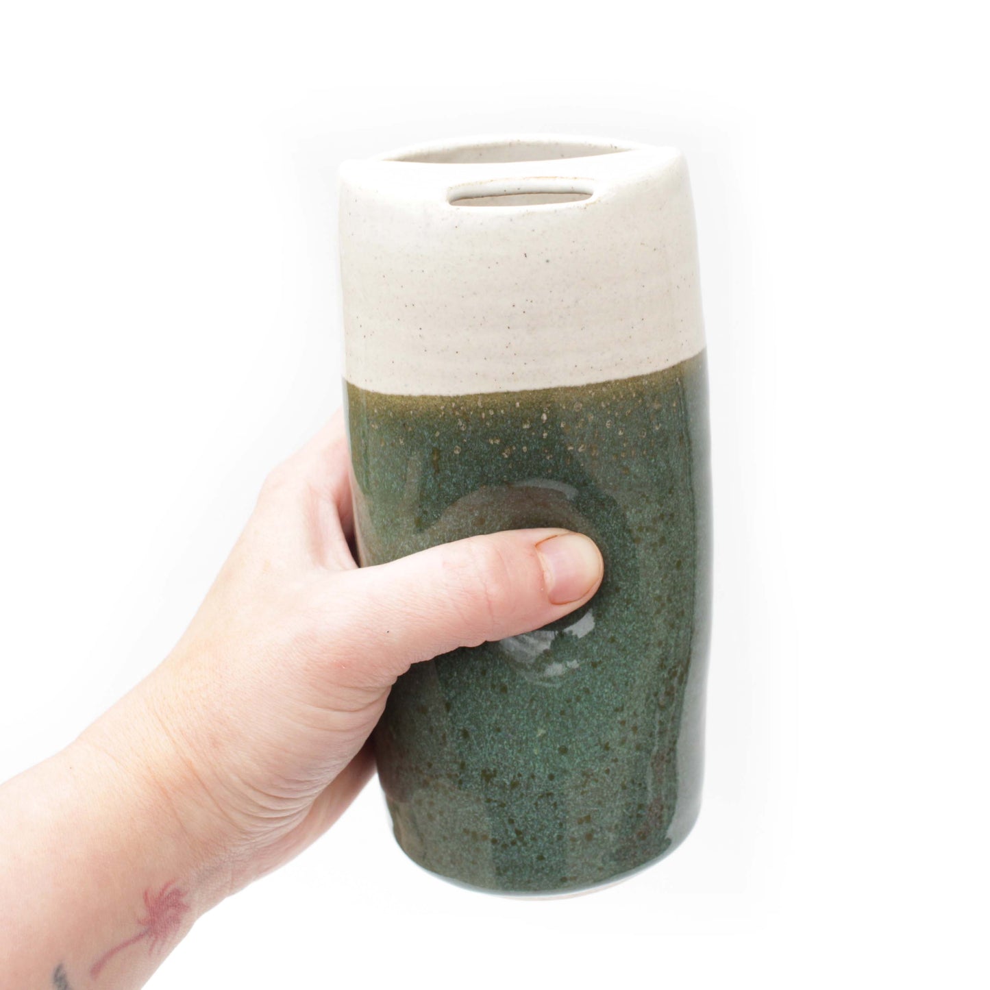 Ceramic Travel Tumbler Skinny Stoneware To-go Mugs
