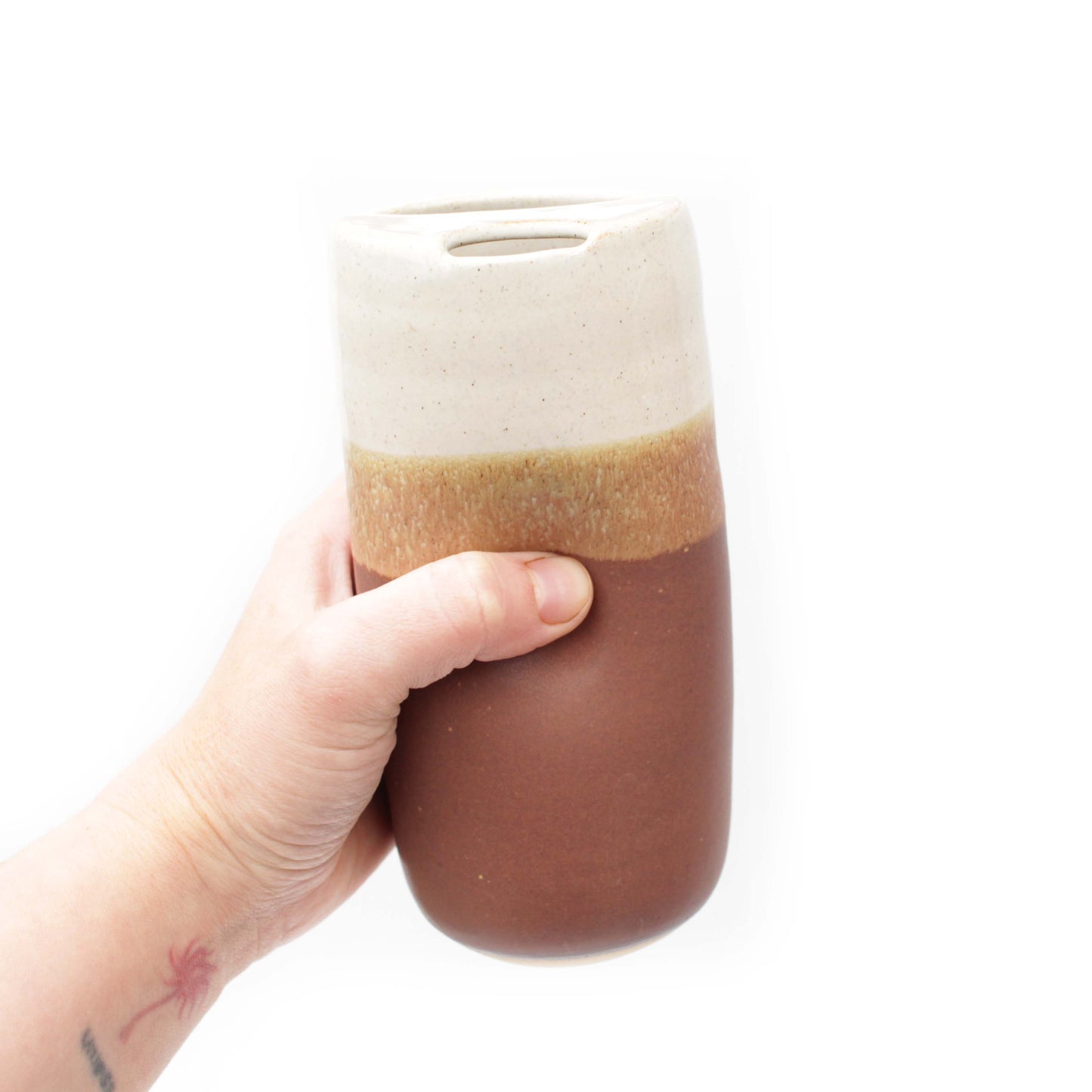 Ceramic Travel Tumbler Skinny Stoneware To-go Mugs