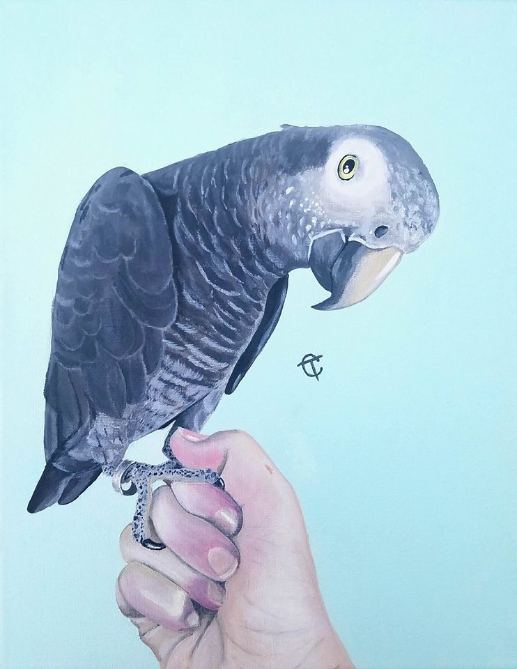 Pet Portrait Custom Acrylic Canvas Painting