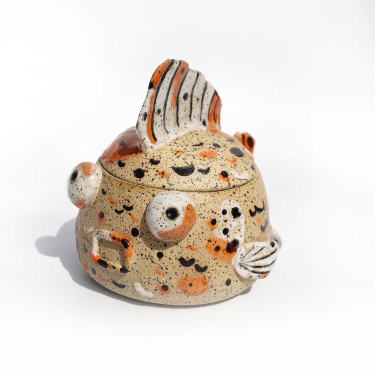 Calico Speckled Fancy Goldfish Jar
