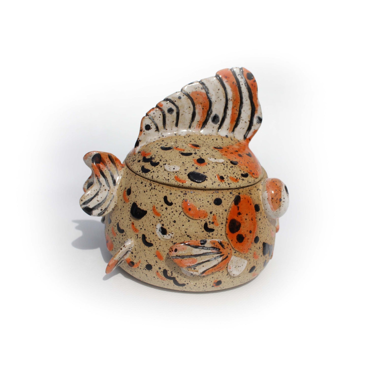 Calico Speckled Fancy Goldfish Jar