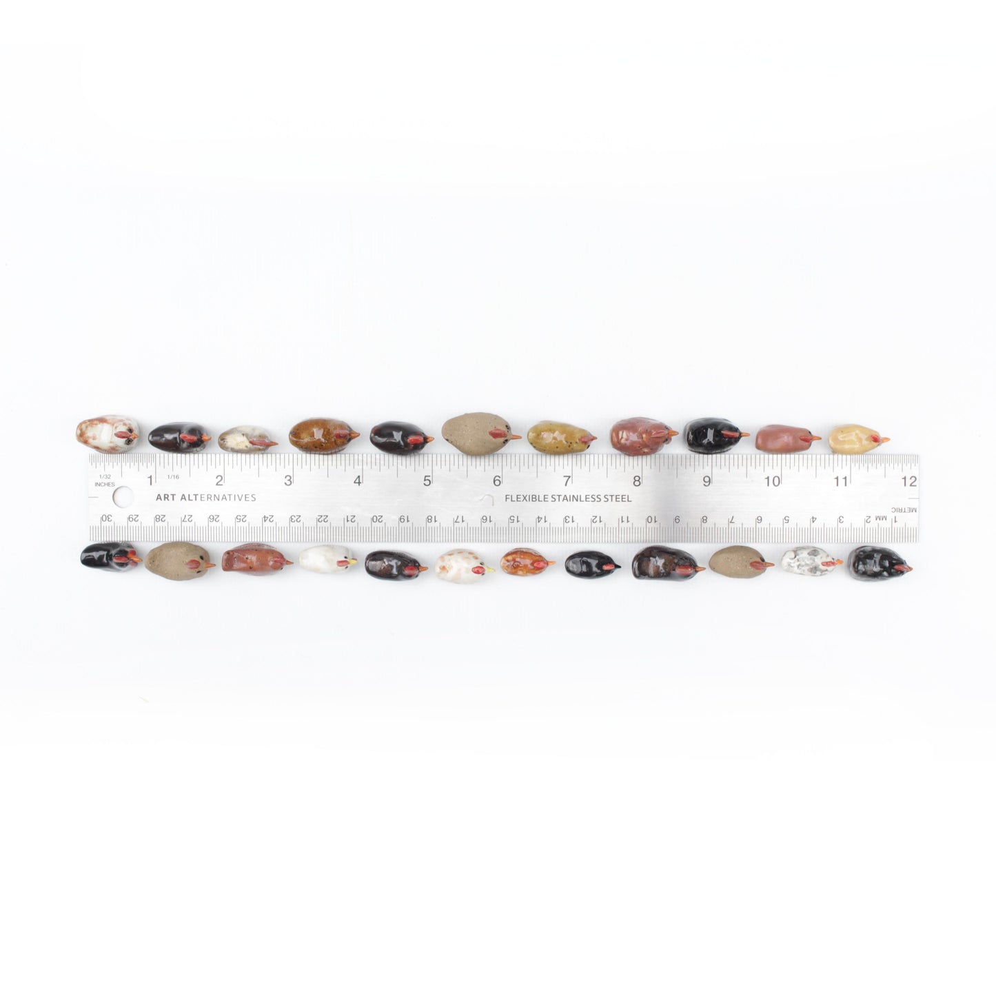 Tiny Chicken Sculptures