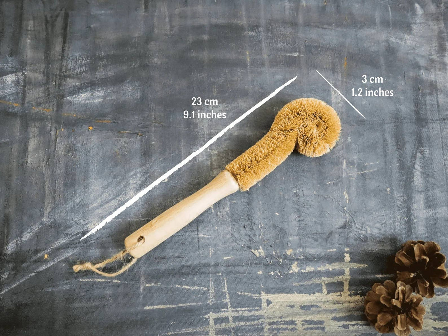 Coconut and Bamboo Eco-Friendly Bottle Brush