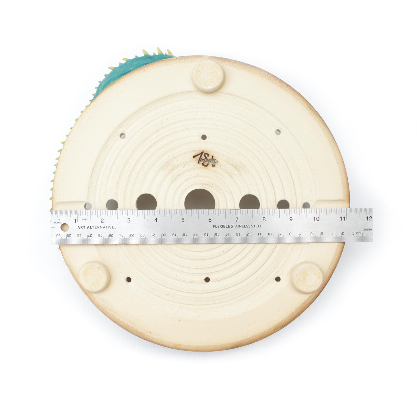 10" Dragon Sculpture Stoneware Bonsai Pot