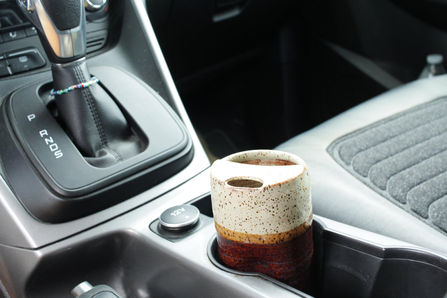 Ceramic Travel Mugs Skinny Speckled Stoneware Thumb Tumbler