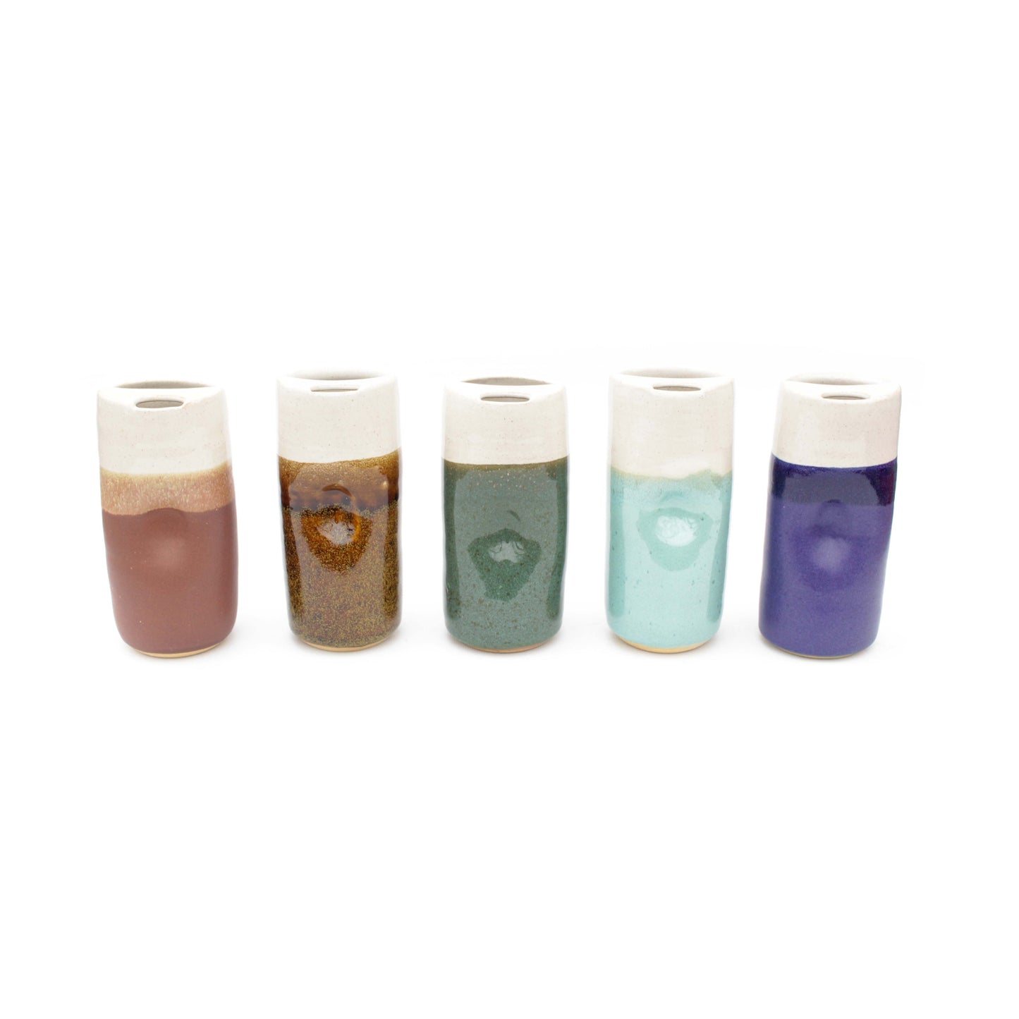 Ceramic Travel Tumbler Skinny Stoneware To-go Mugs