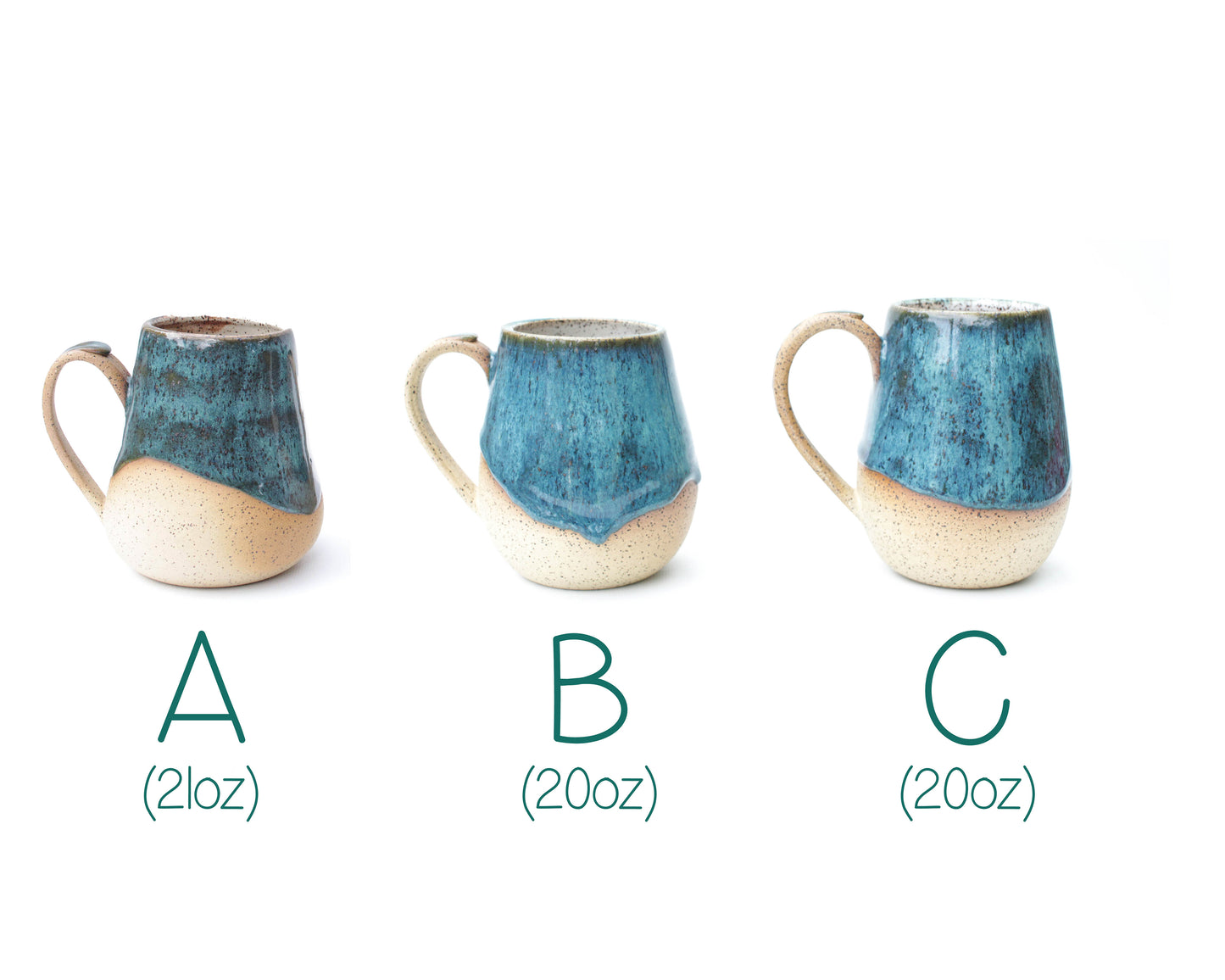 Emerald Ocean Speckled Stoneware Mug