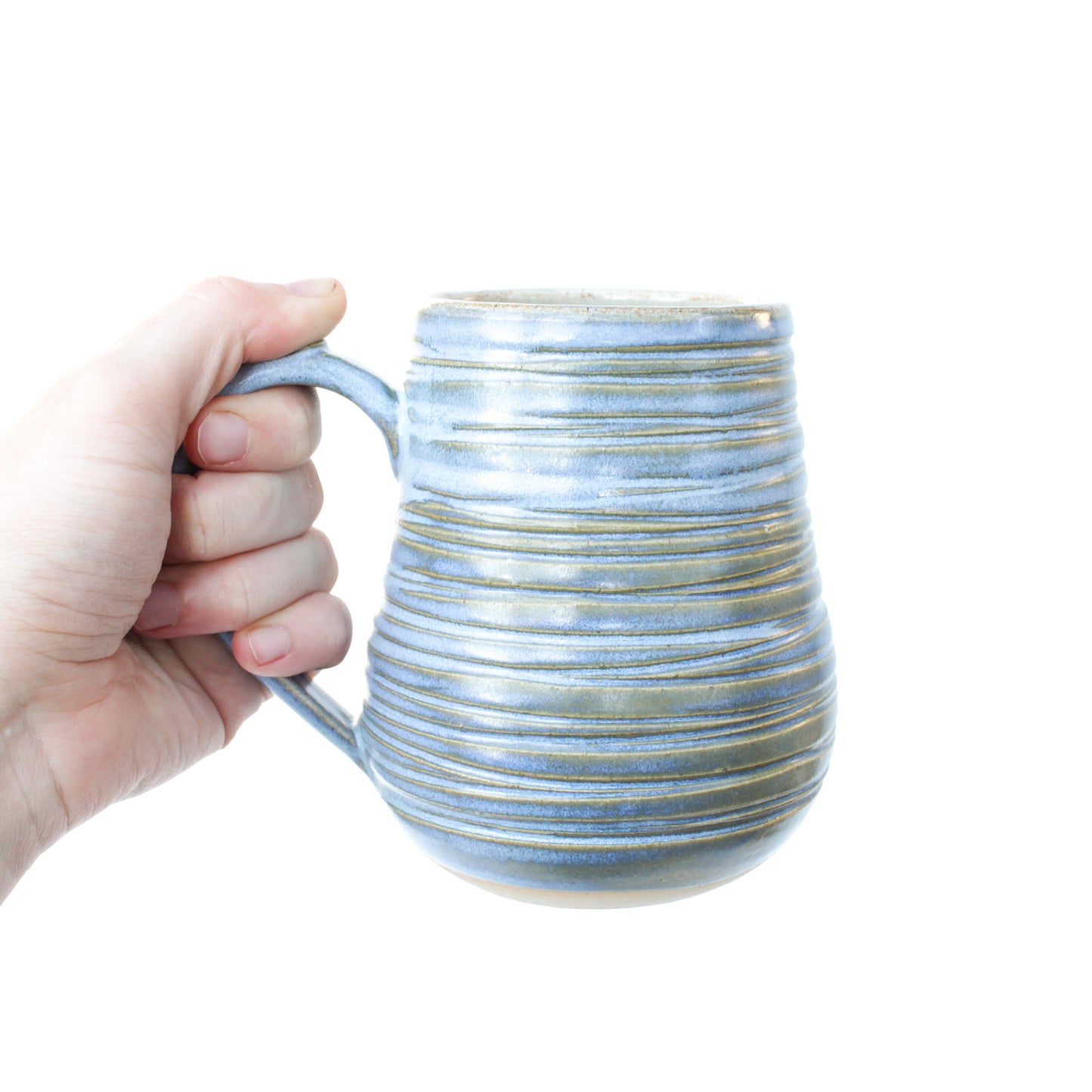 Frosted Periwinkle Textured Stoneware Mug