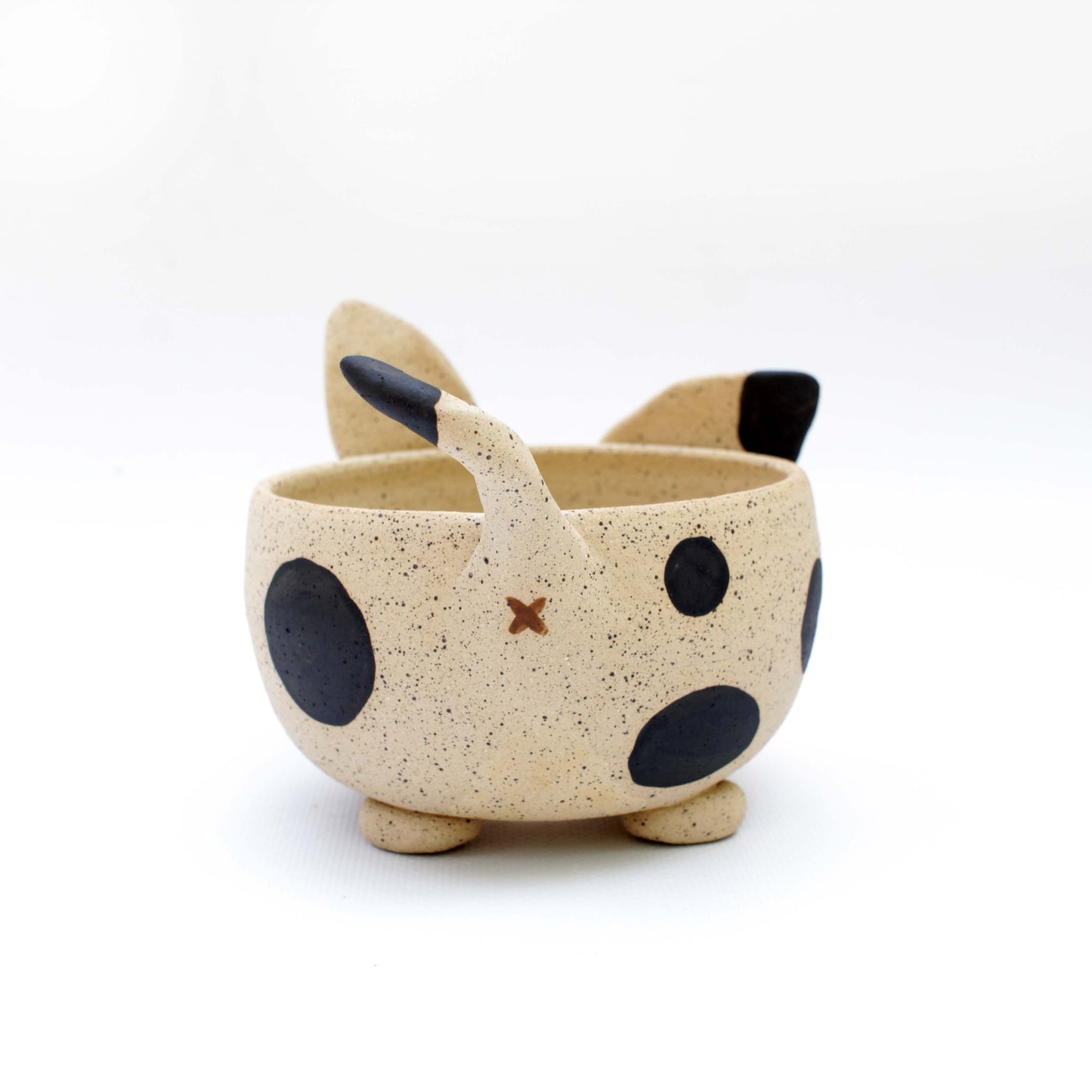 Chihuahua Dog Speckled Stoneware Planter