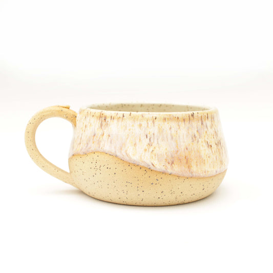 Toasted Cream Speckled Stoneware Latte Mug