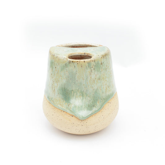 Seafoam Green Cozy Speckled Stoneware Sip-Top Thumb Tumbler