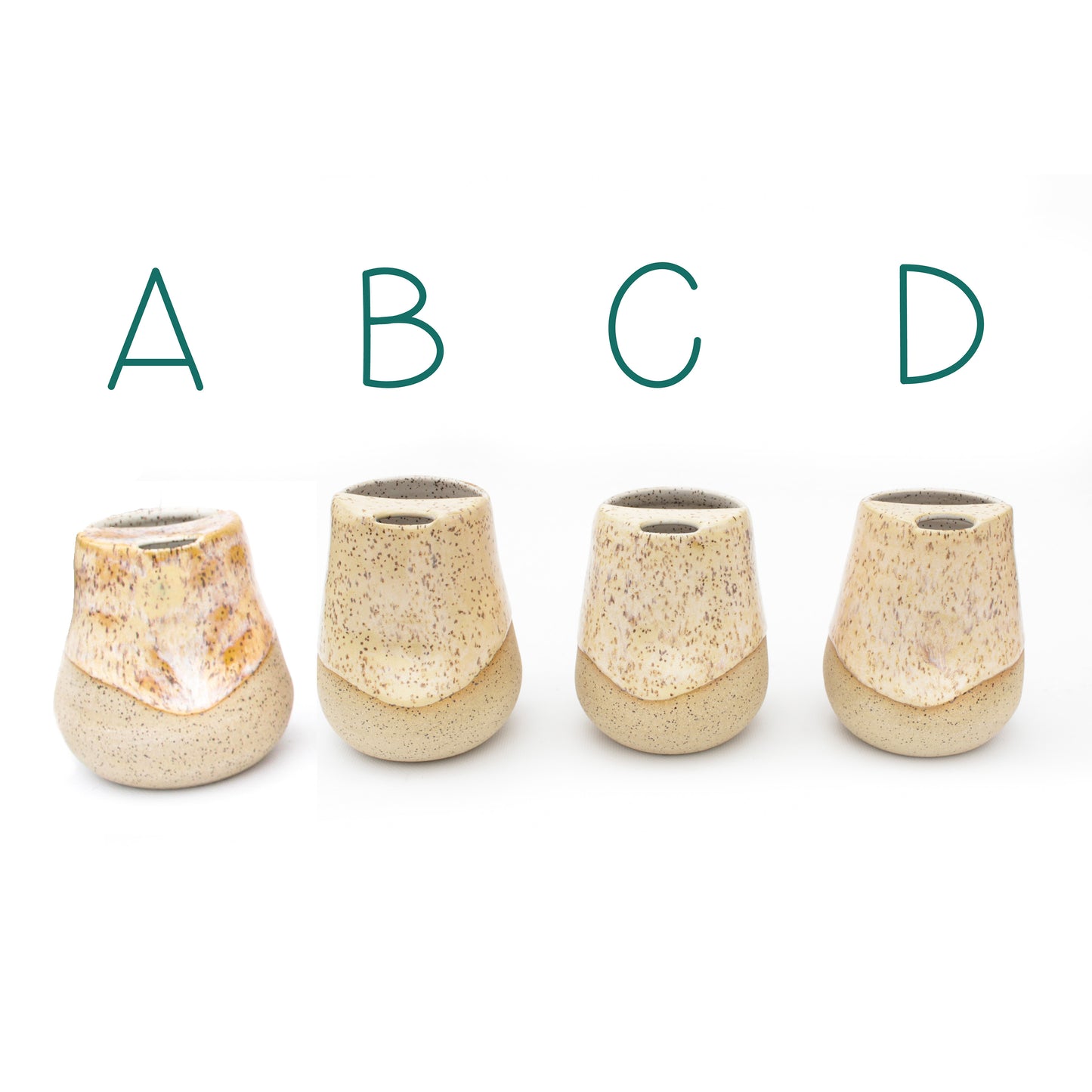 Toasted Cream Cozy Speckled Stoneware Sip-Top Thumb Tumbler