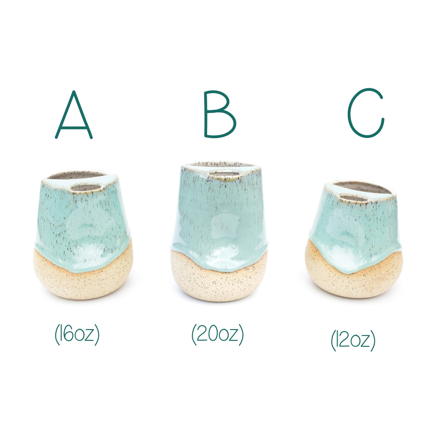 Arctic Mint Cozy Speckled Stoneware Sip-Top Thumb Tumbler