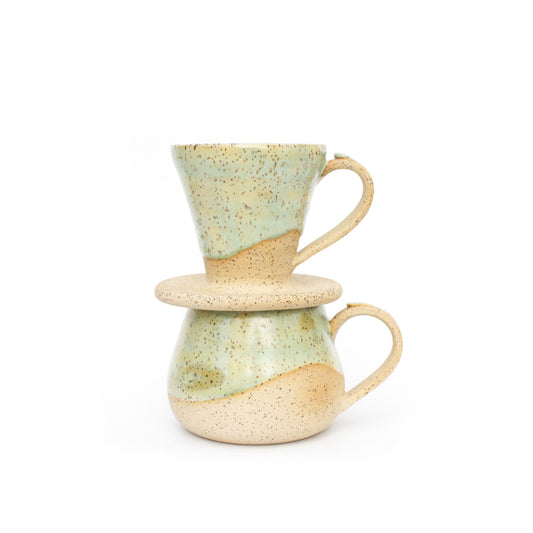 Seafoam Green Pour Over Coffee Maker Kit