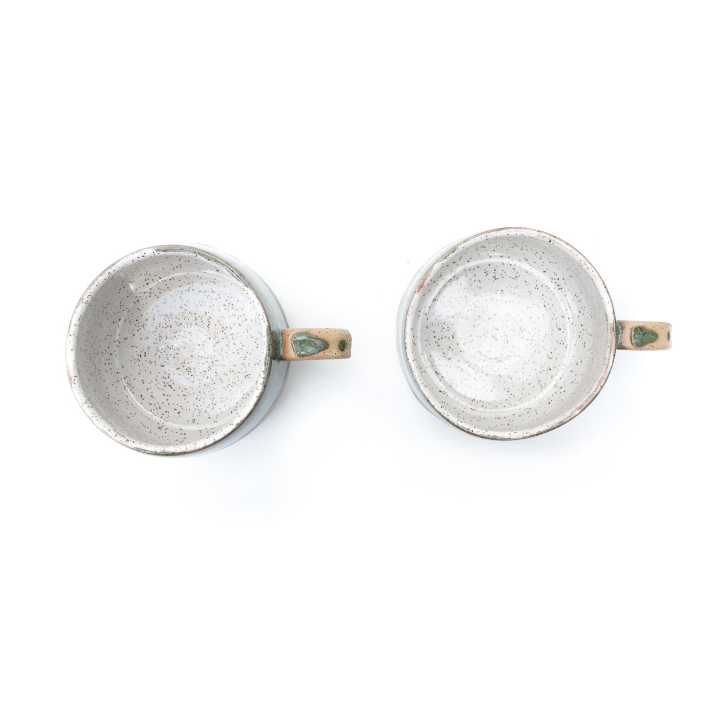 Green Oversized Speckled Stoneware Mug/Bowl