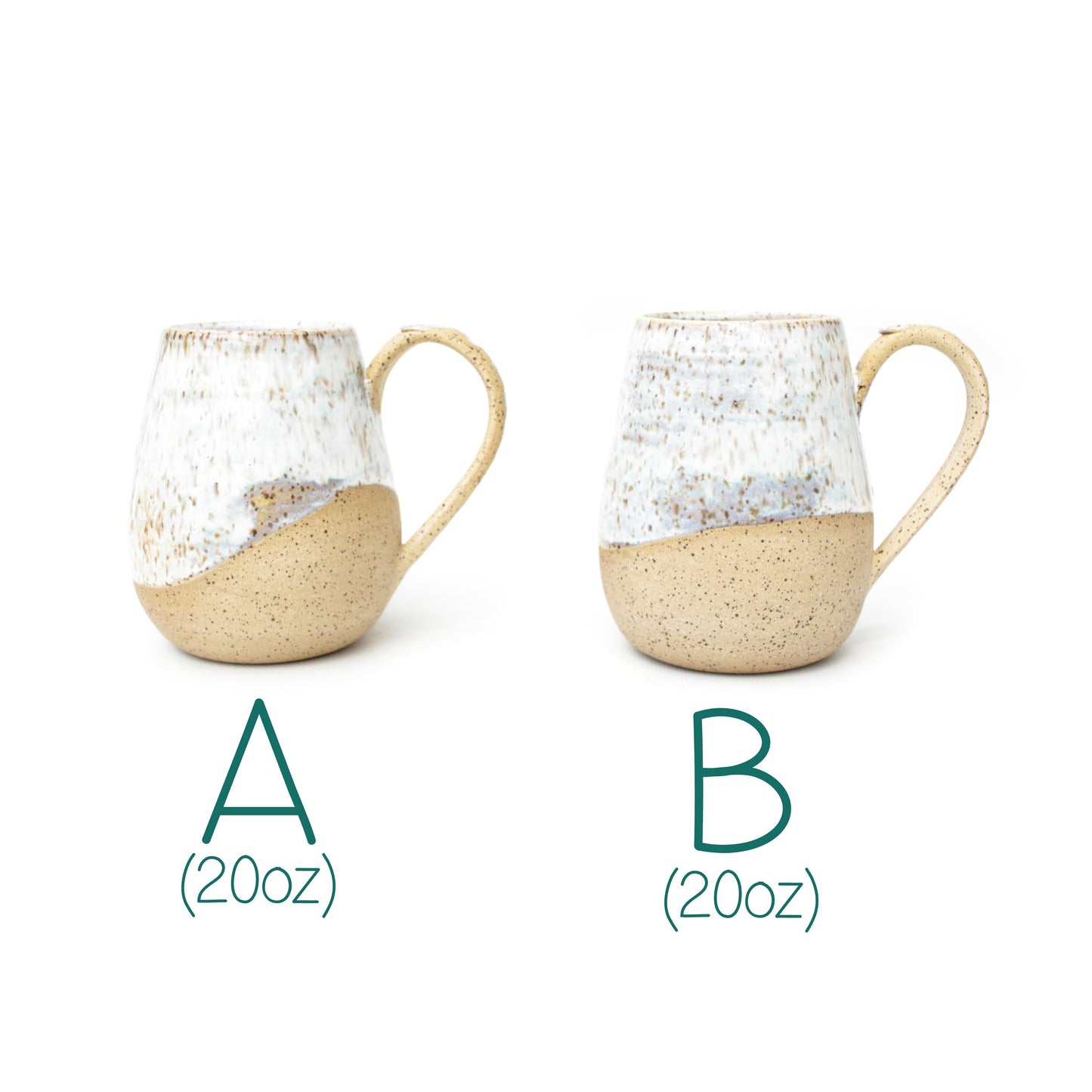 Opal White Speckled Stoneware Mug