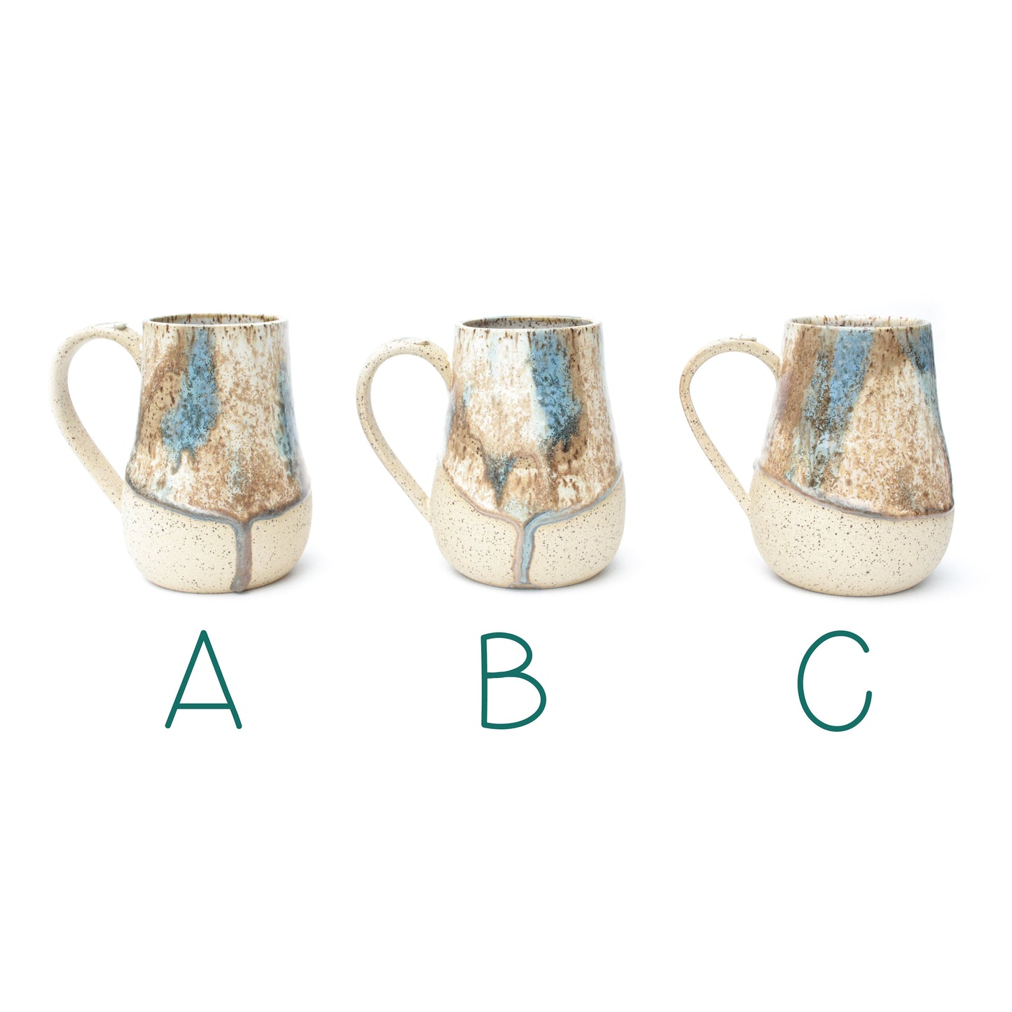 Crystalline Speckled Stoneware Mug