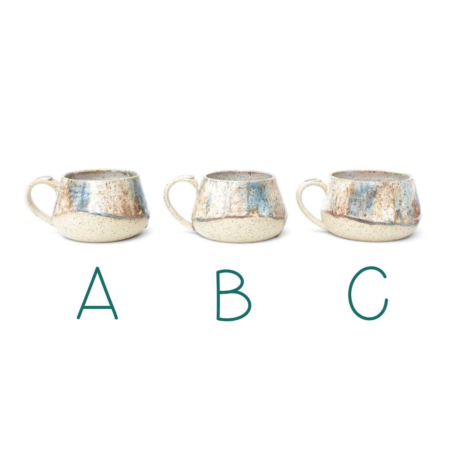 Crystalline Speckled Stoneware Mug