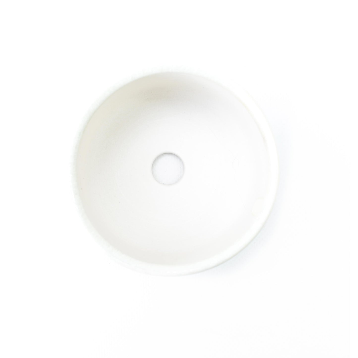 3.25" Iridescent Pearl White Porcelain Planter Pot