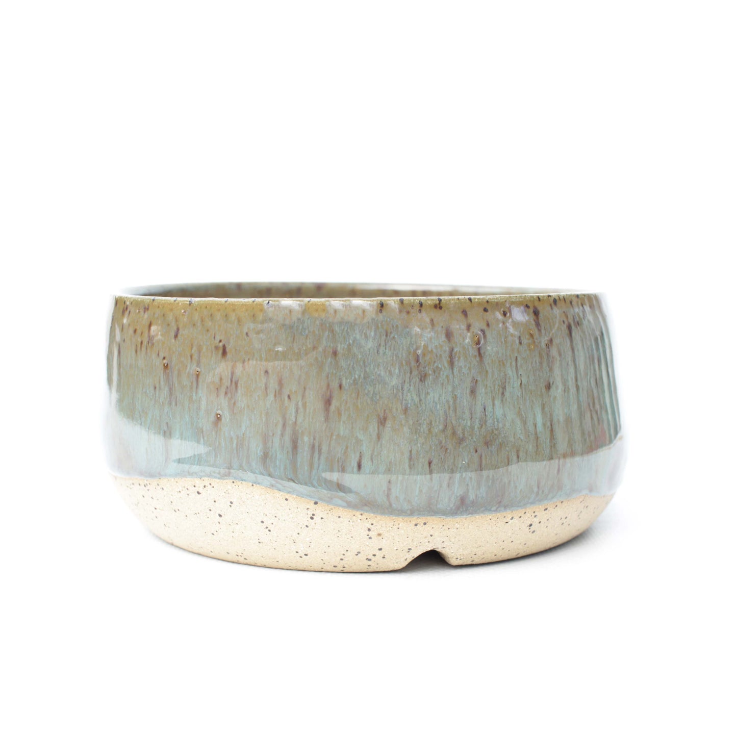 5.5" Blue Ash Speckled Stoneware Planter Pot