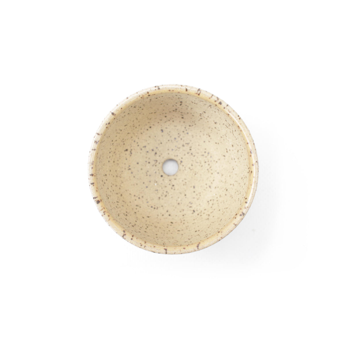 3" Khaki Speckled Stoneware Planter Pot