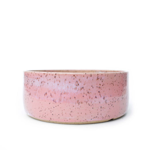 5.5" Pink Speckled Stoneware Planter Pot