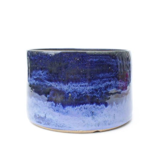 6" Midnight Blue Speckled Stoneware Planter Pot
