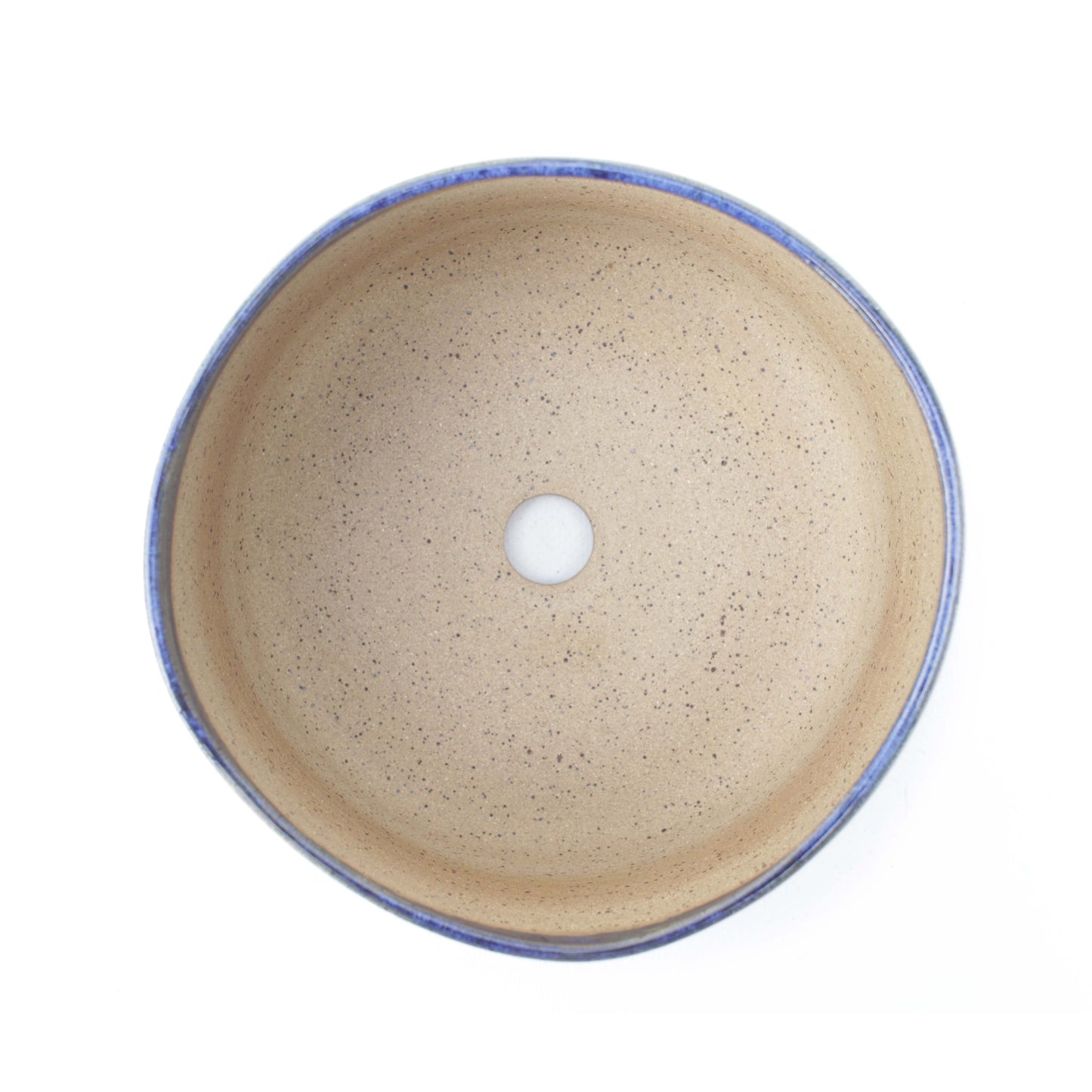 6" Midnight Blue Speckled Stoneware Planter Pot