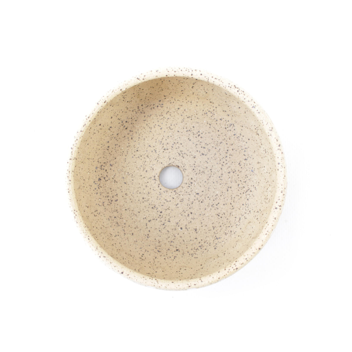 4.5" Teal Tones Speckled Stoneware Planter Pot