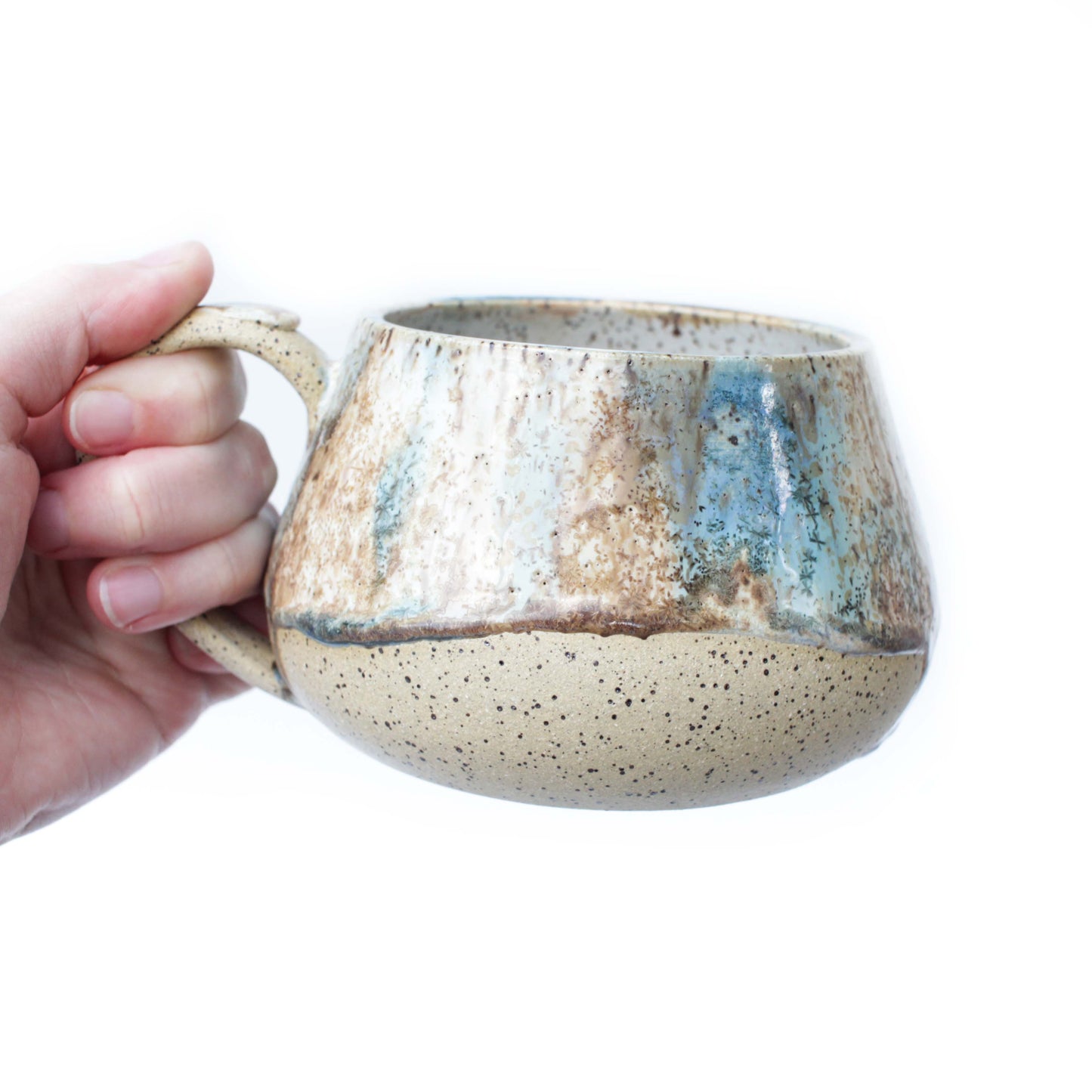 Crystalline Speckled Stoneware Mug